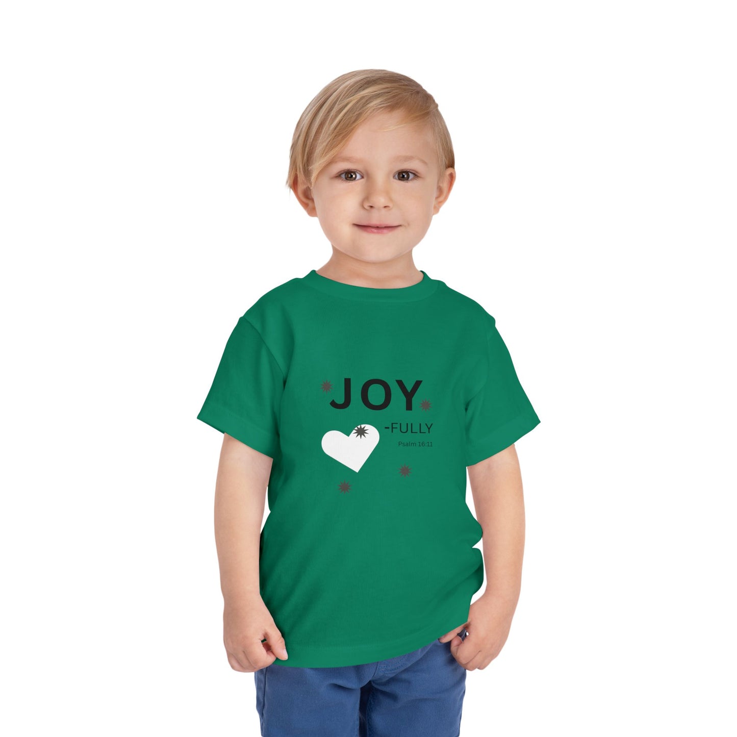 Joy-Fully Toddler Tee,  Psalm 16:11—  Christian Toddler Shirt