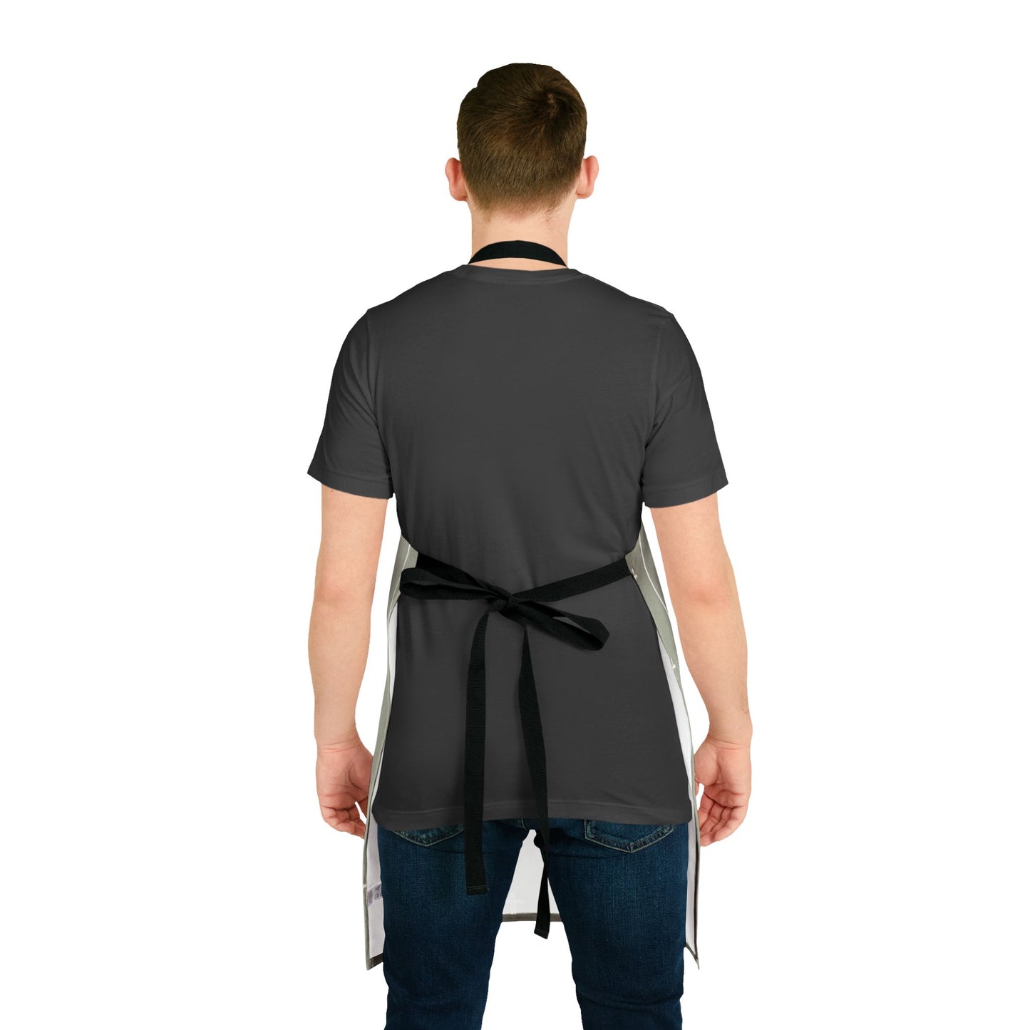 Christian Cross Sage Apron — large print, Faith Kitchen Apron