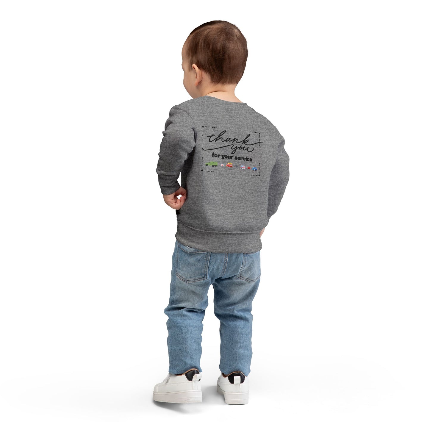 Christian Toddler Sweatshirt • Military Truck  Kids Pullover (John 15:13)