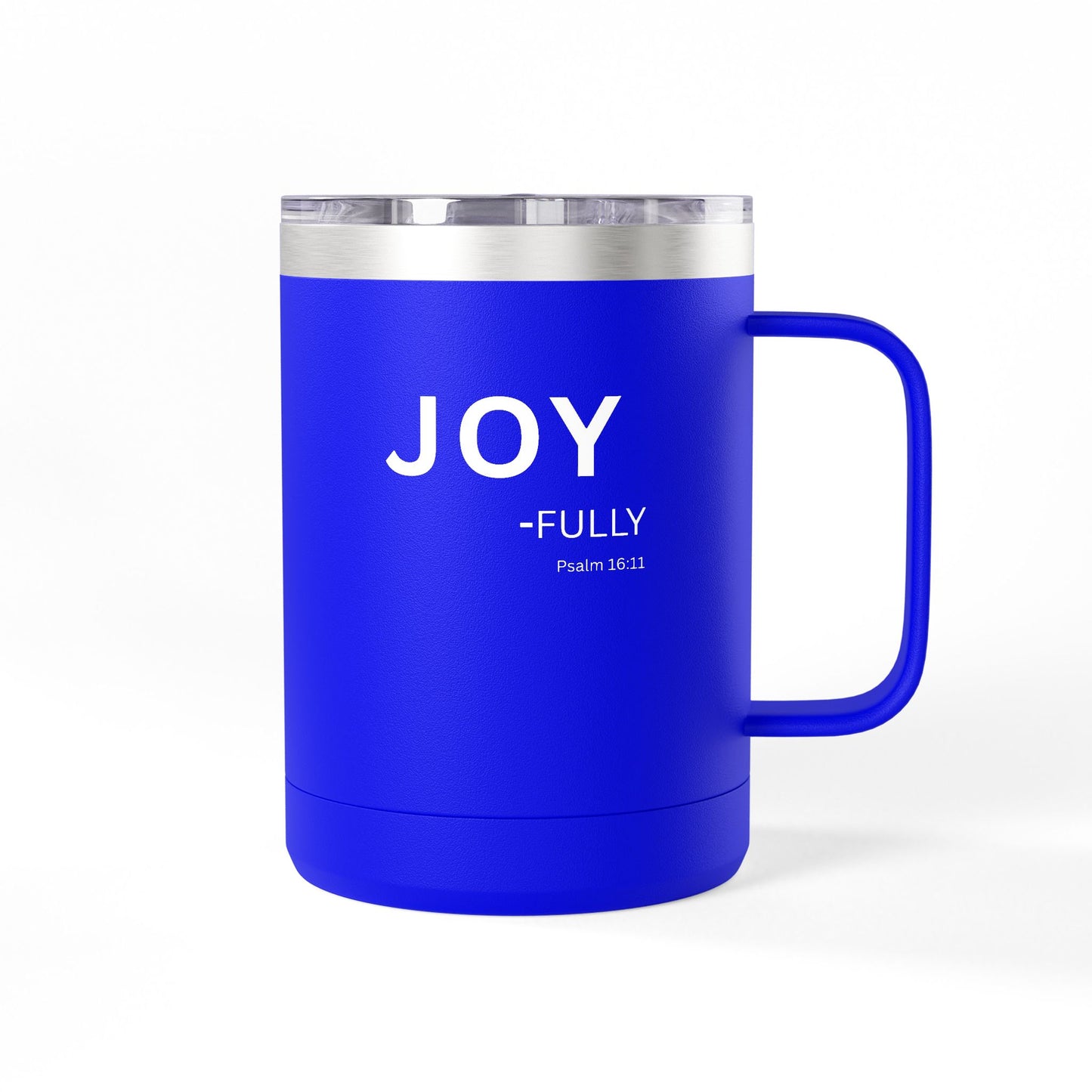 JOY-fully 15oz Coffee Mug Tumbler — Christian Faith Gift, John 1:16