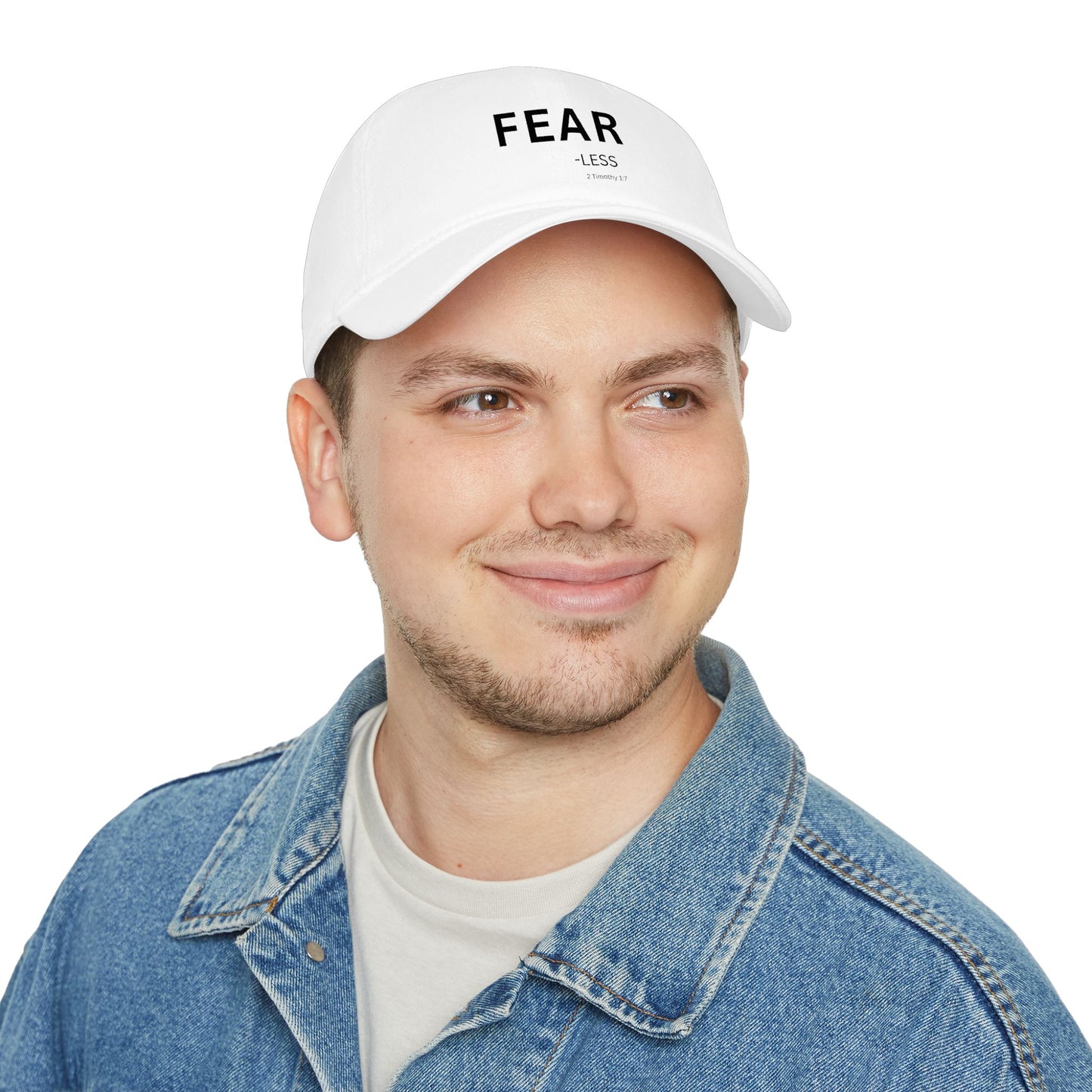 FEAR-less  Baseball Cap — Christian Hat (2 Timothy 1:7)