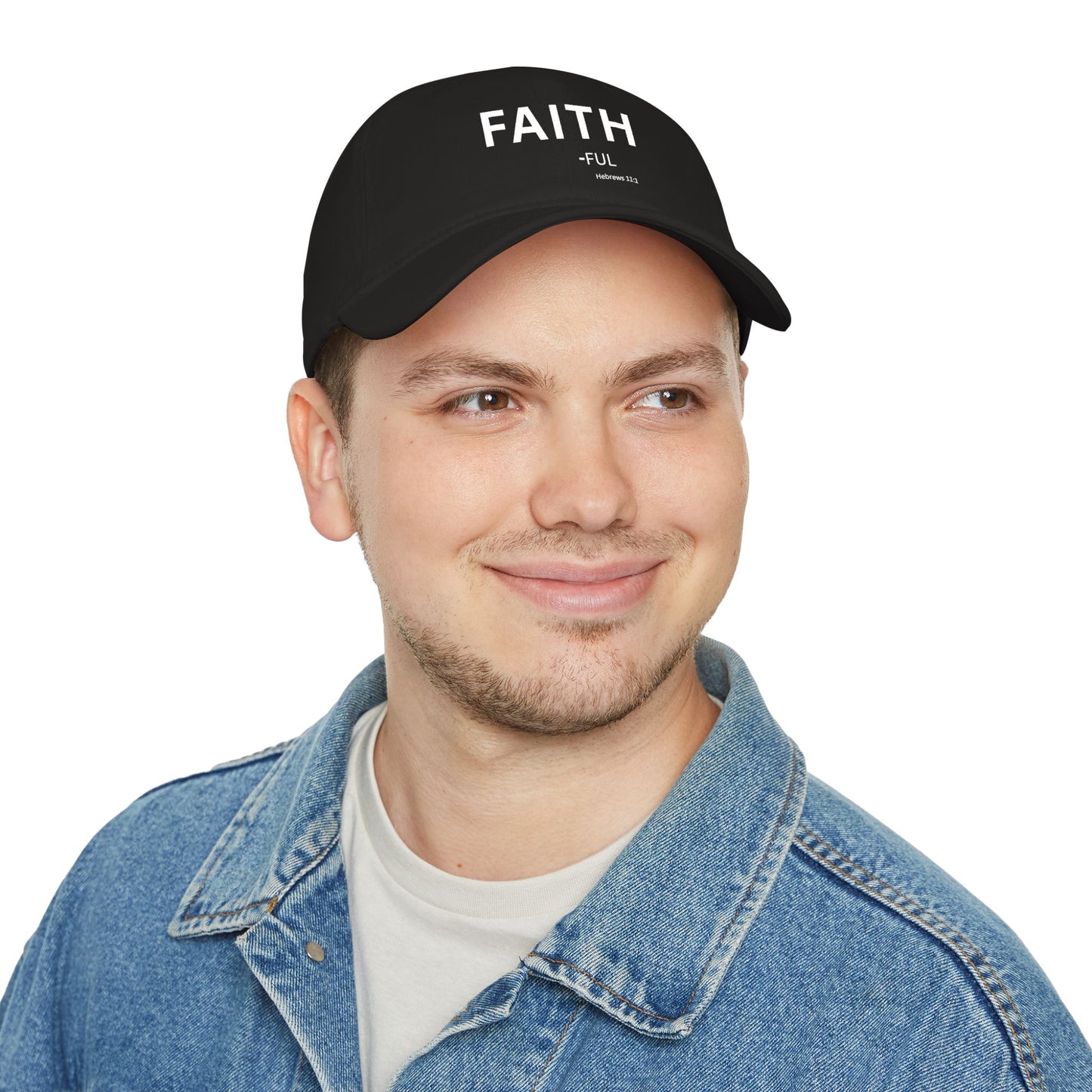 FAITH-ful Baseball Cap — Christian Hat (Hebrews 11:1)