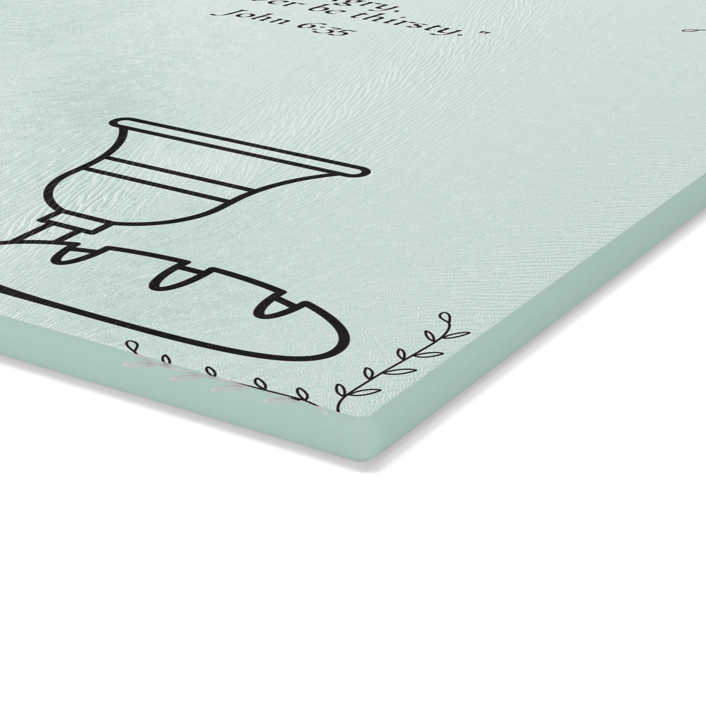 Christian Glass Cutting Board | Bread of Life (John 6:35) Gift
