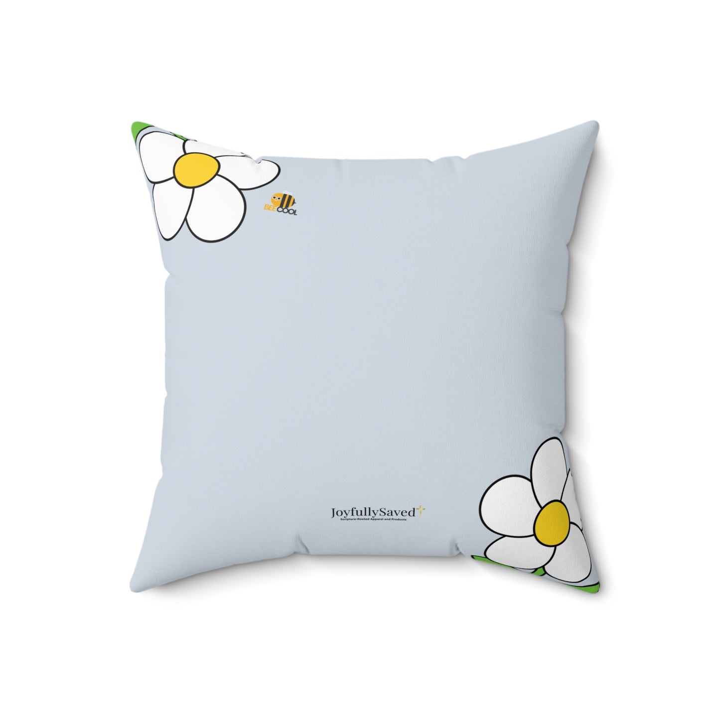 Mom You're a Gift Daisy Pillow, Proverbs 31:28 — Scripture & Bumblebee Accent Cushion, Christian gift