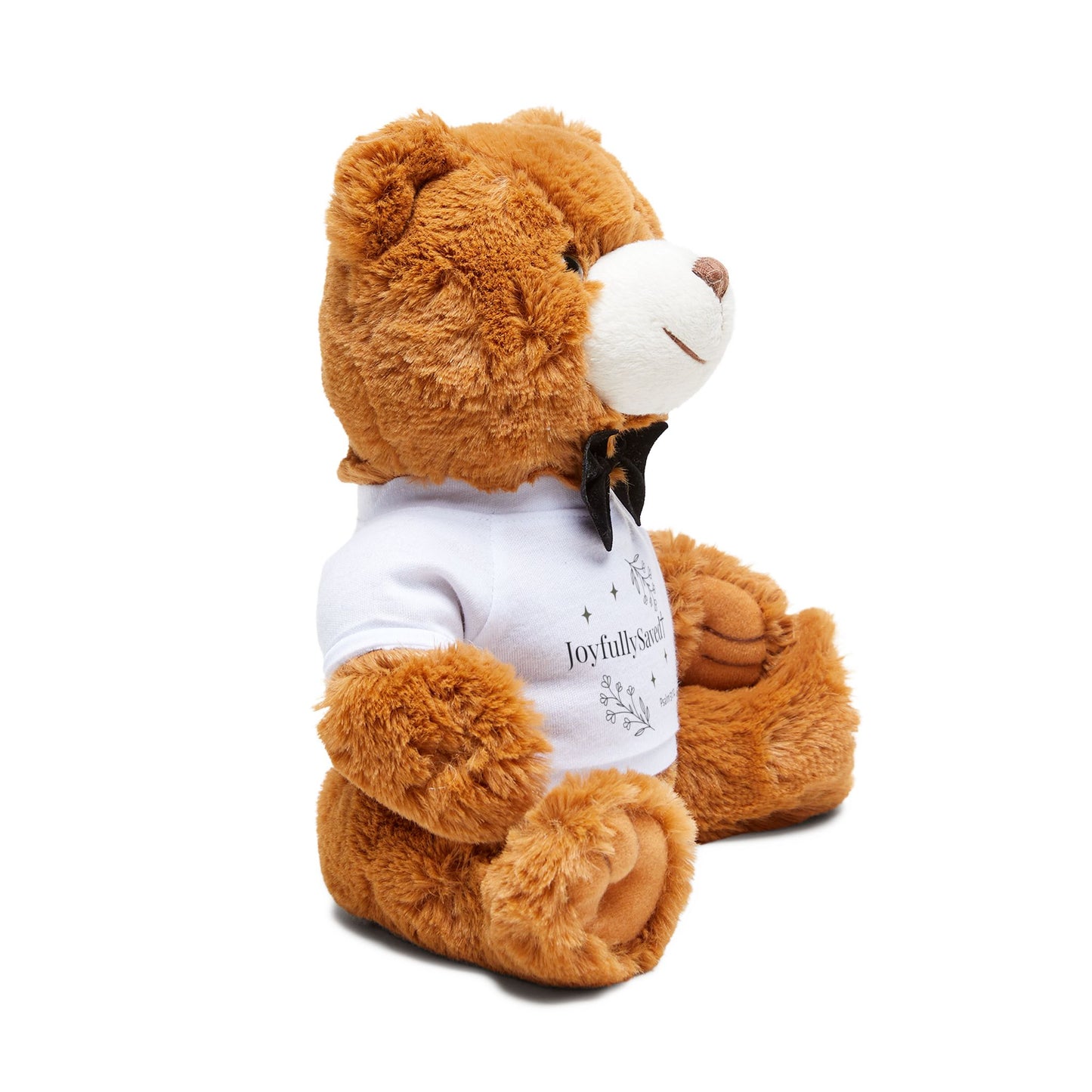 Joyfully Saved Teddy Bear Plush — Christian T-Shirt
