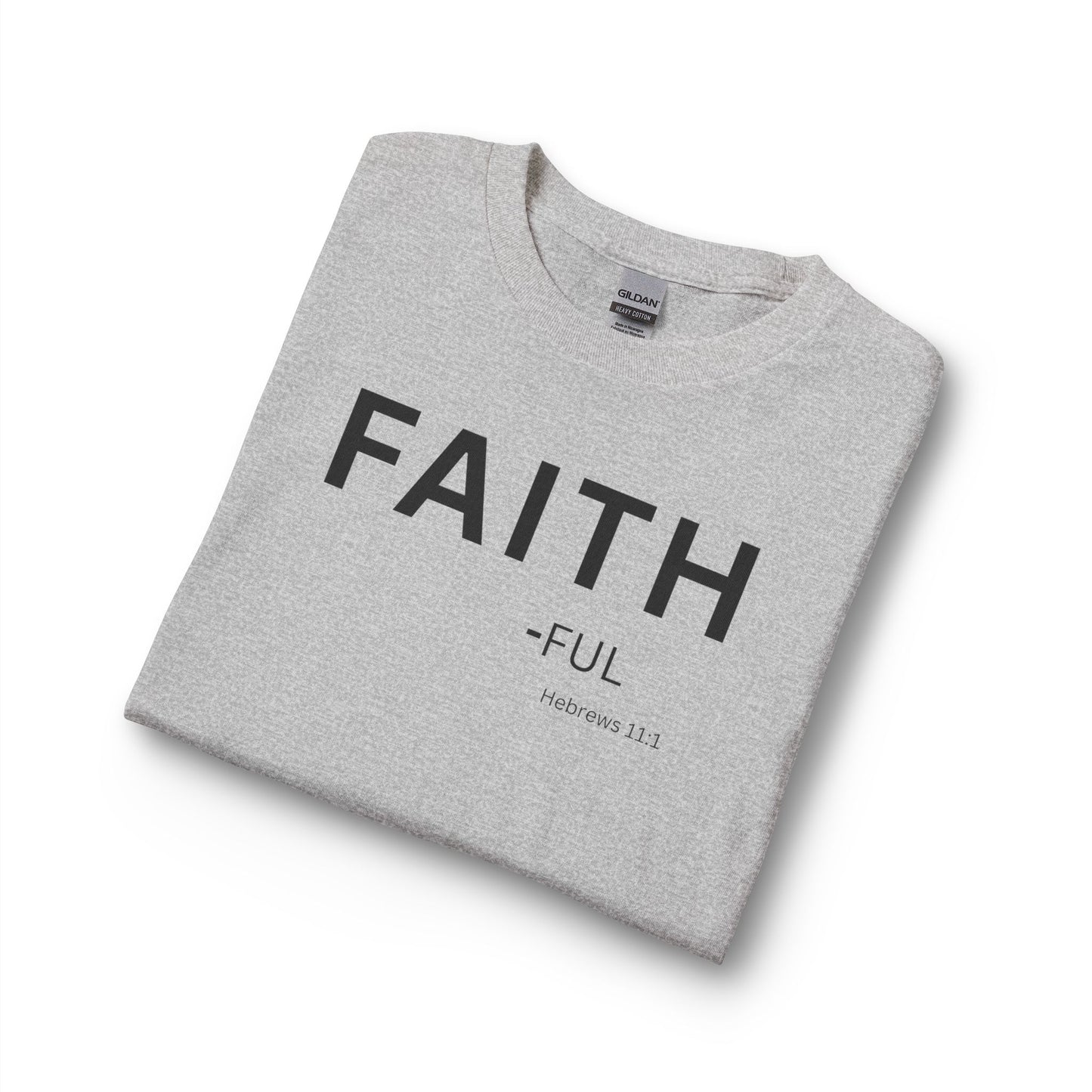 Faith-Ful Long Sleeve Tee – Christian Shirt (Hebrews 11:1)