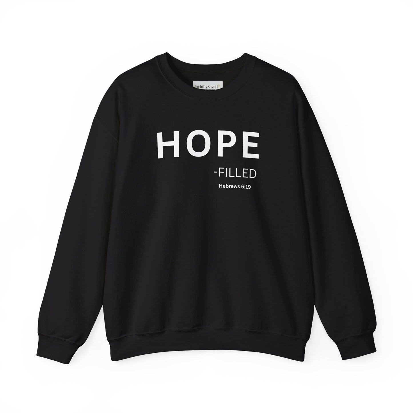 HOPE-filled Sweatshirt | Chritian Unisex clothing (Hebrews 6:19)