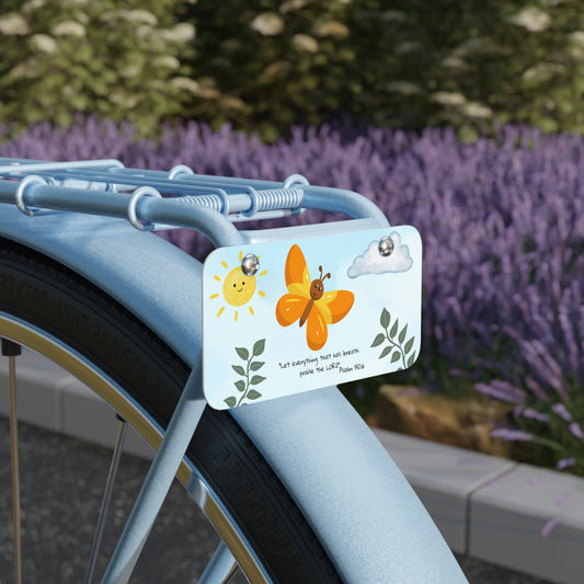 Mini License Plate (Psalm 150:6) | Christian Butterfly Tag