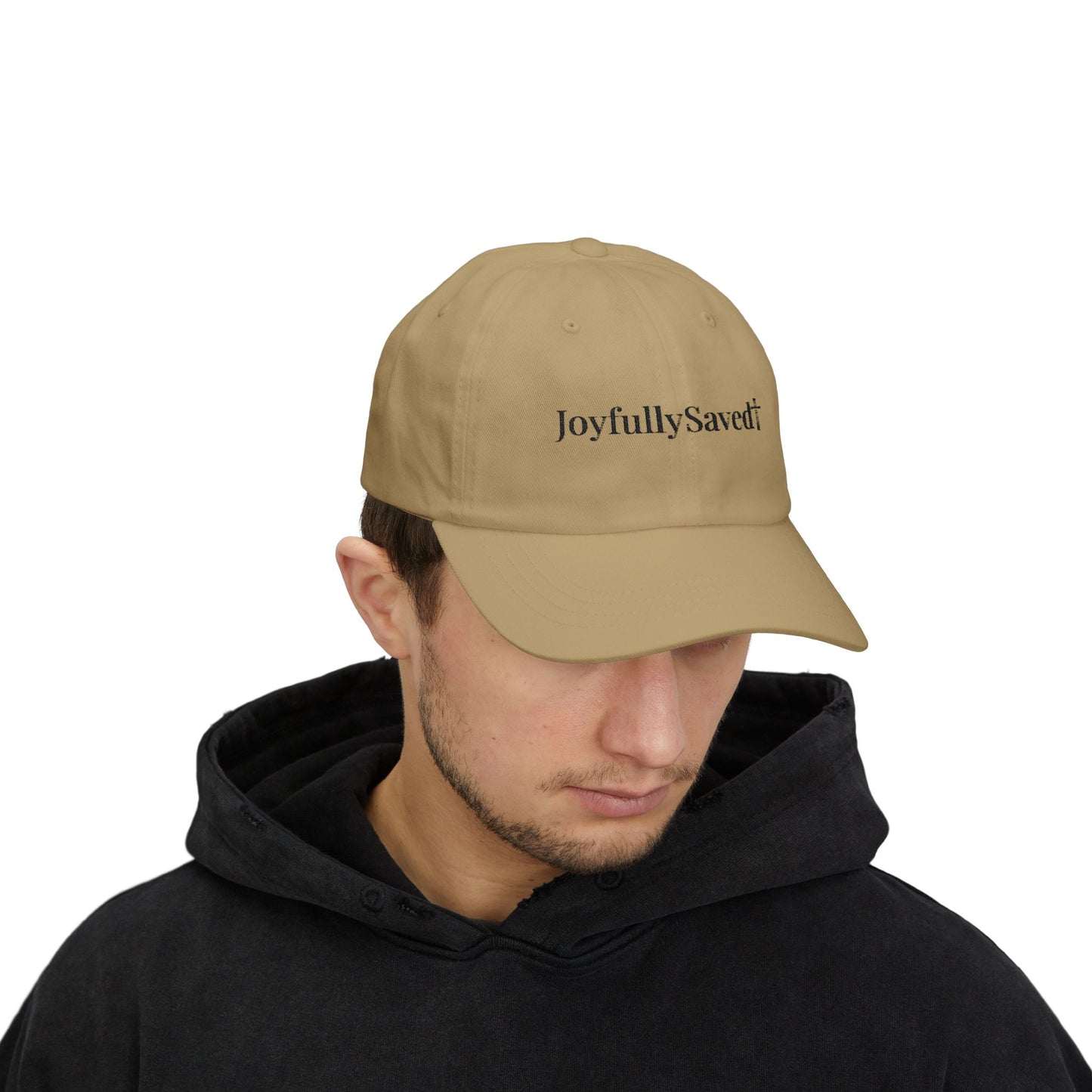 Classic "Dad" Cap, Cross logo only — Embroidered Christian Baseball Hat