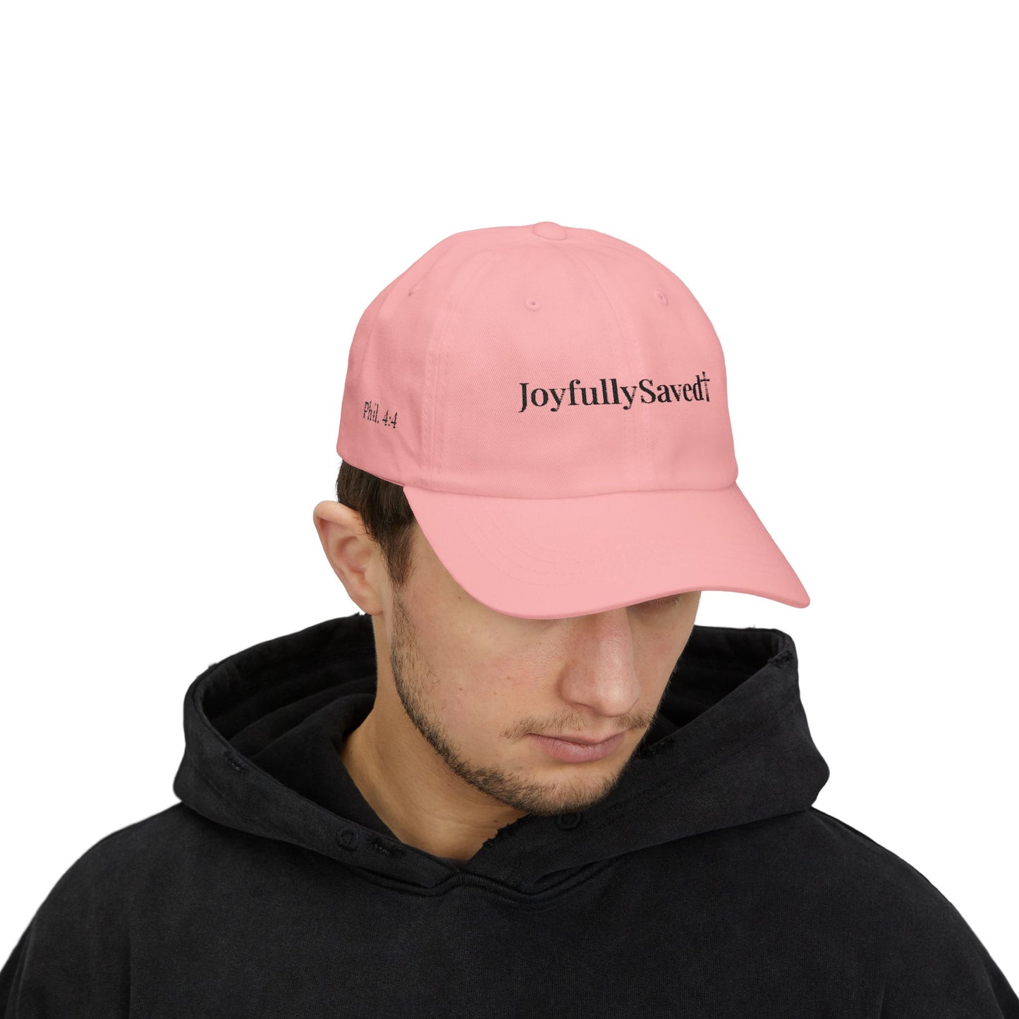 Classic "Dad" Cap, Cross logo with verses — Embroidered Christian Baseball Hat