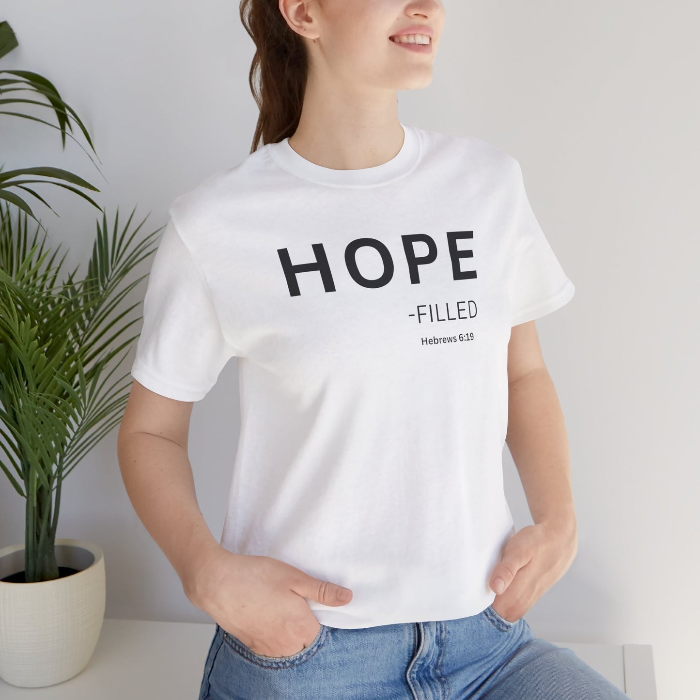 HOPE - filled - (Hebrews 6:19) | Christian Statement T-Shirt