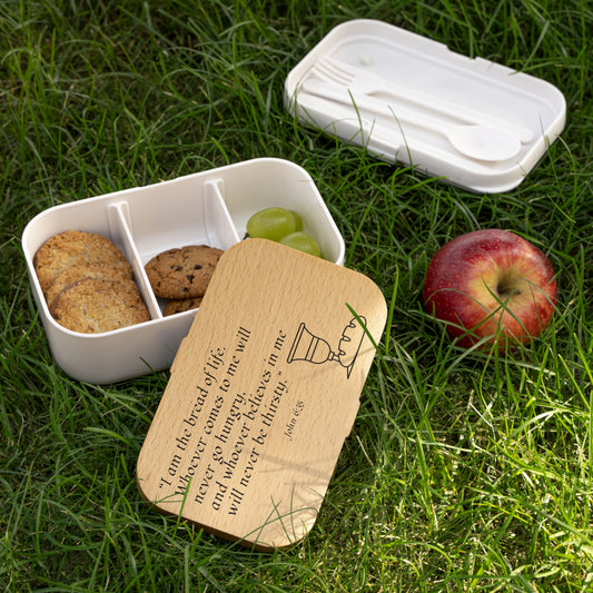 Christian Bento Lunch Box — "I Am the Bread of Life" John 6:35