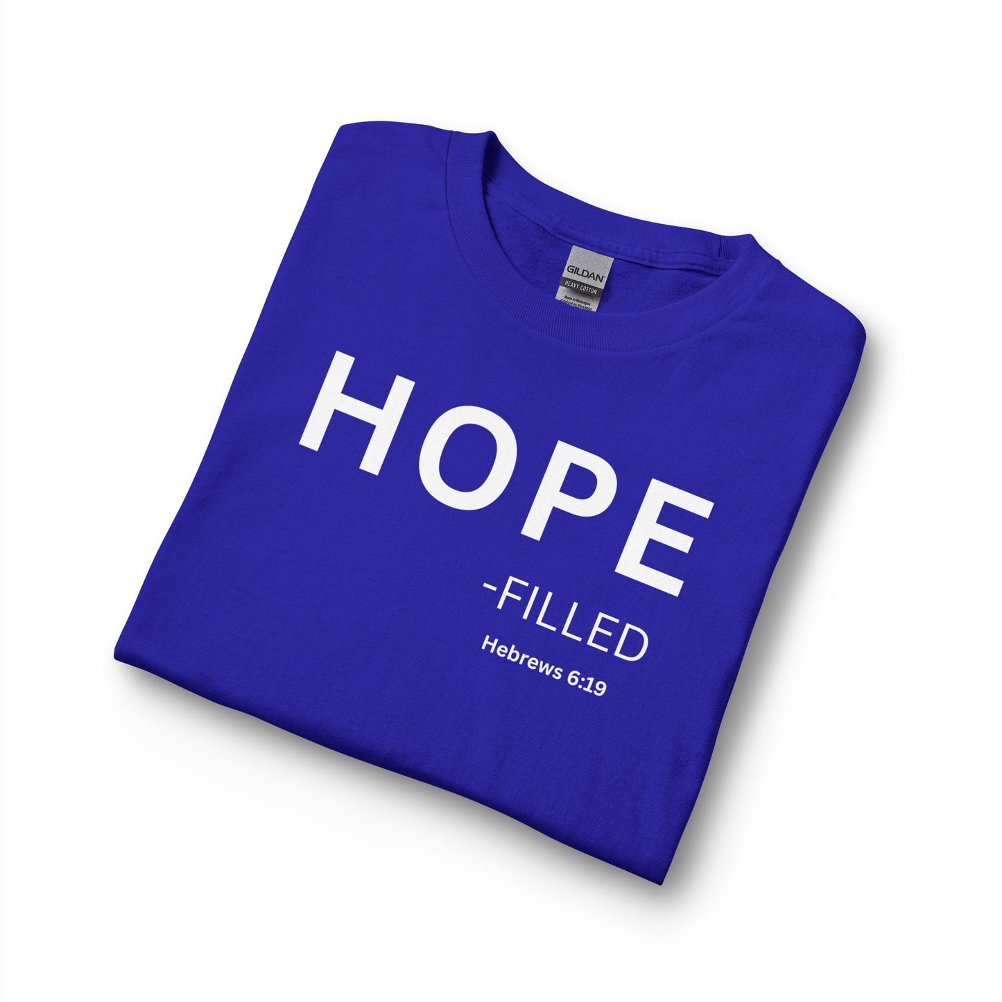 HOPE - filled Long Sleeve Tee — Christian Statement Shirt (Hebrews 6:19)