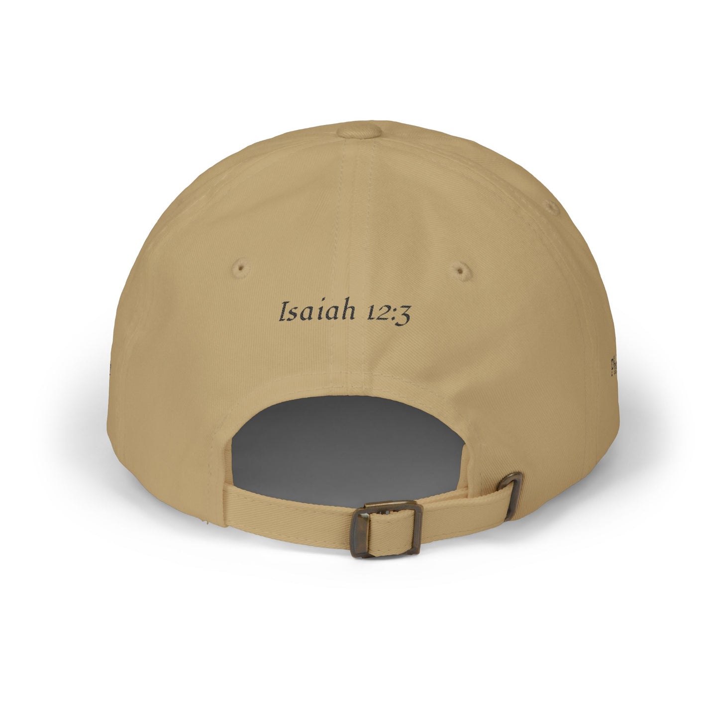 Classic "Dad" Cap, Cross logo with verses — Embroidered Christian Baseball Hat