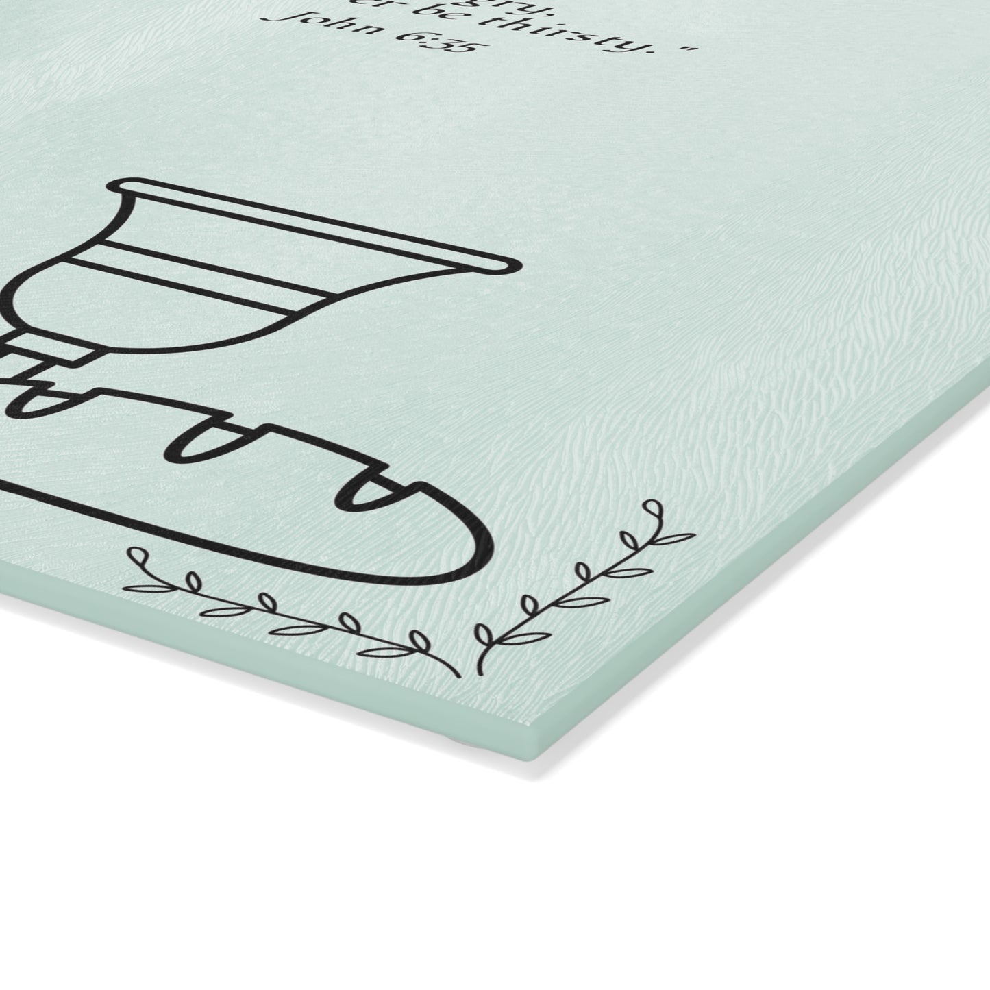 Christian Glass Cutting Board | Bread of Life (John 6:35) Gift