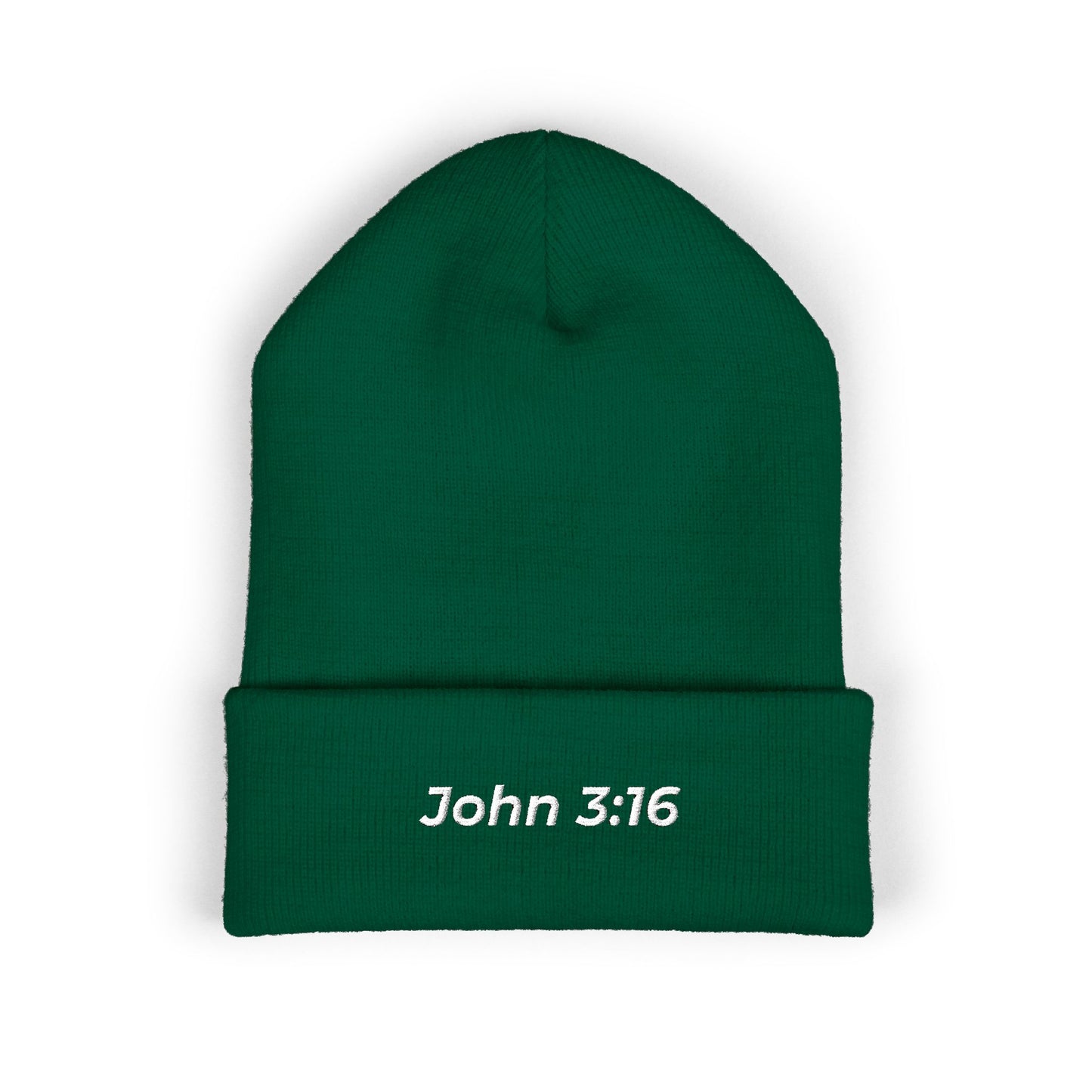 John 3:16 Embroidered Cuffed Beanie