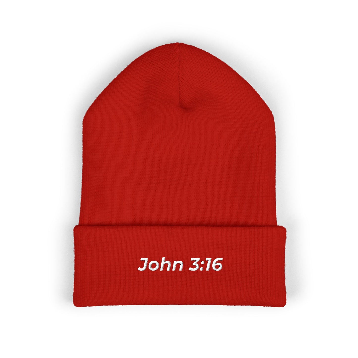 John 3:16 Embroidered Cuffed Beanie