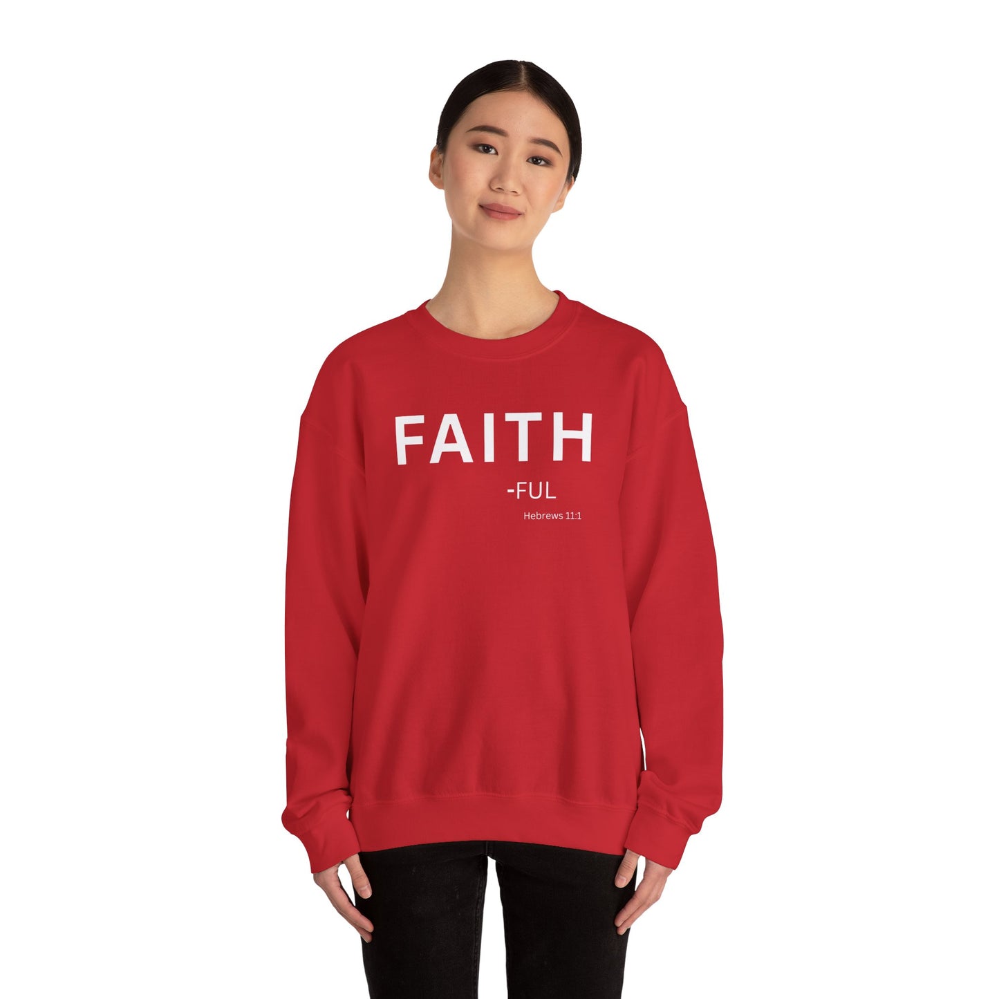 Faith-ful Sweatshirt | Chritian Unisex clothing (Hebrews 11:1)