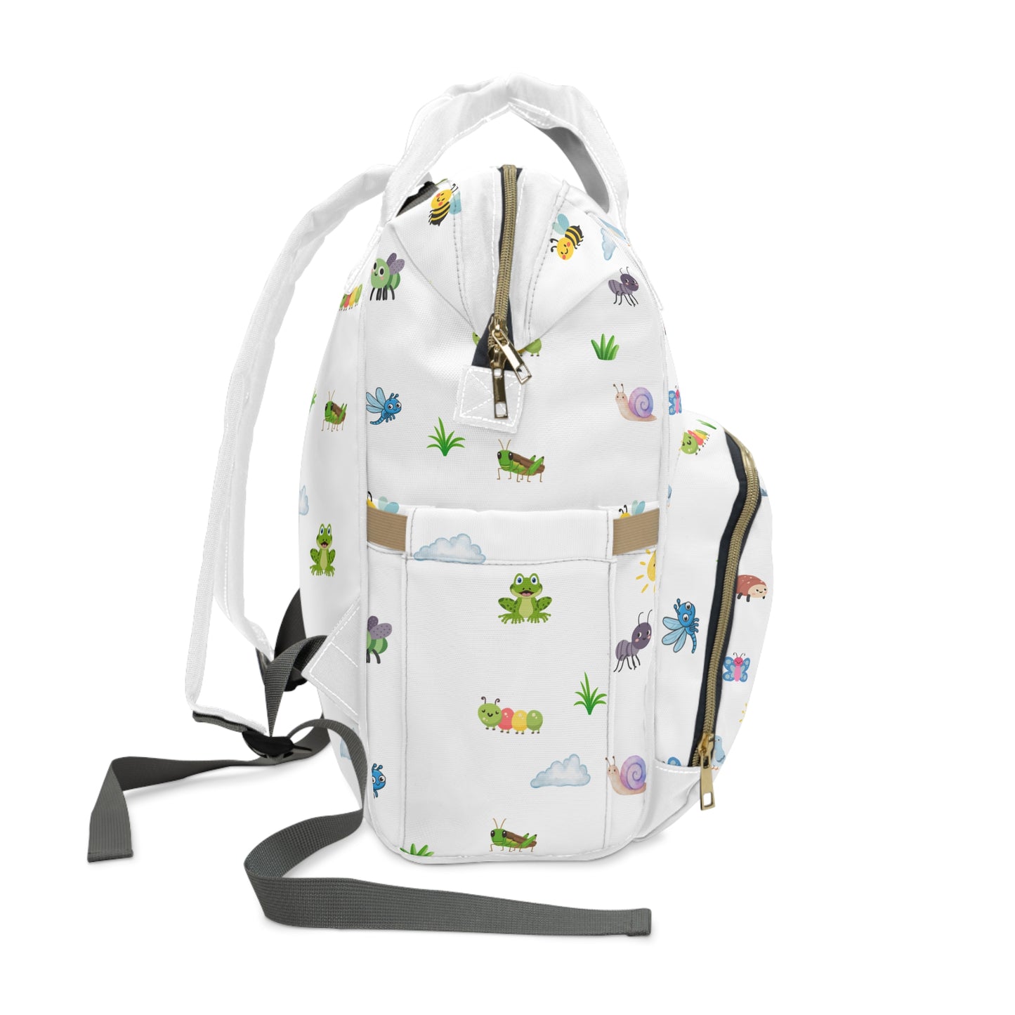 Cute Critters Diaper Backpack — Christian Diaper Bag (Psalm 150:6)