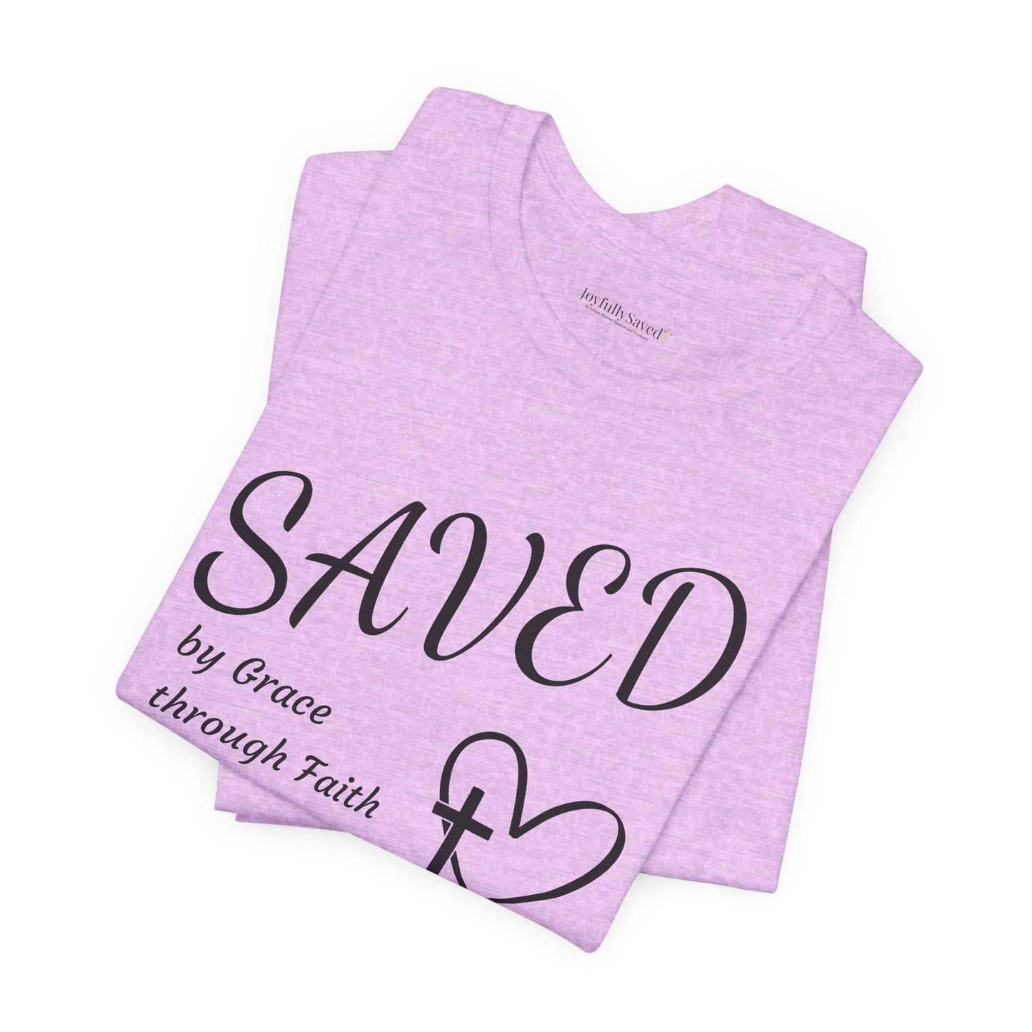 Ephesians 2:8-9 Christian T-Shirt — "SAVED by Grace through Faith" Tee