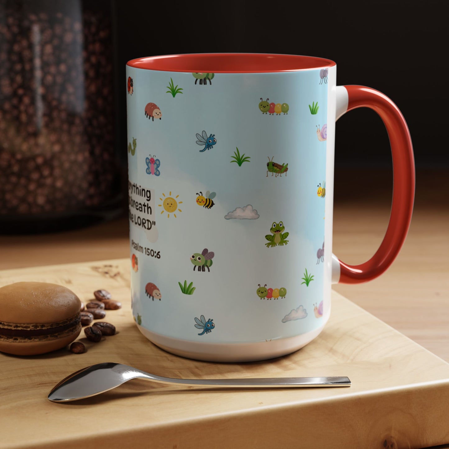 Christian Coffee Mug — Ceramic Accent Mug (Psalm 150:6)