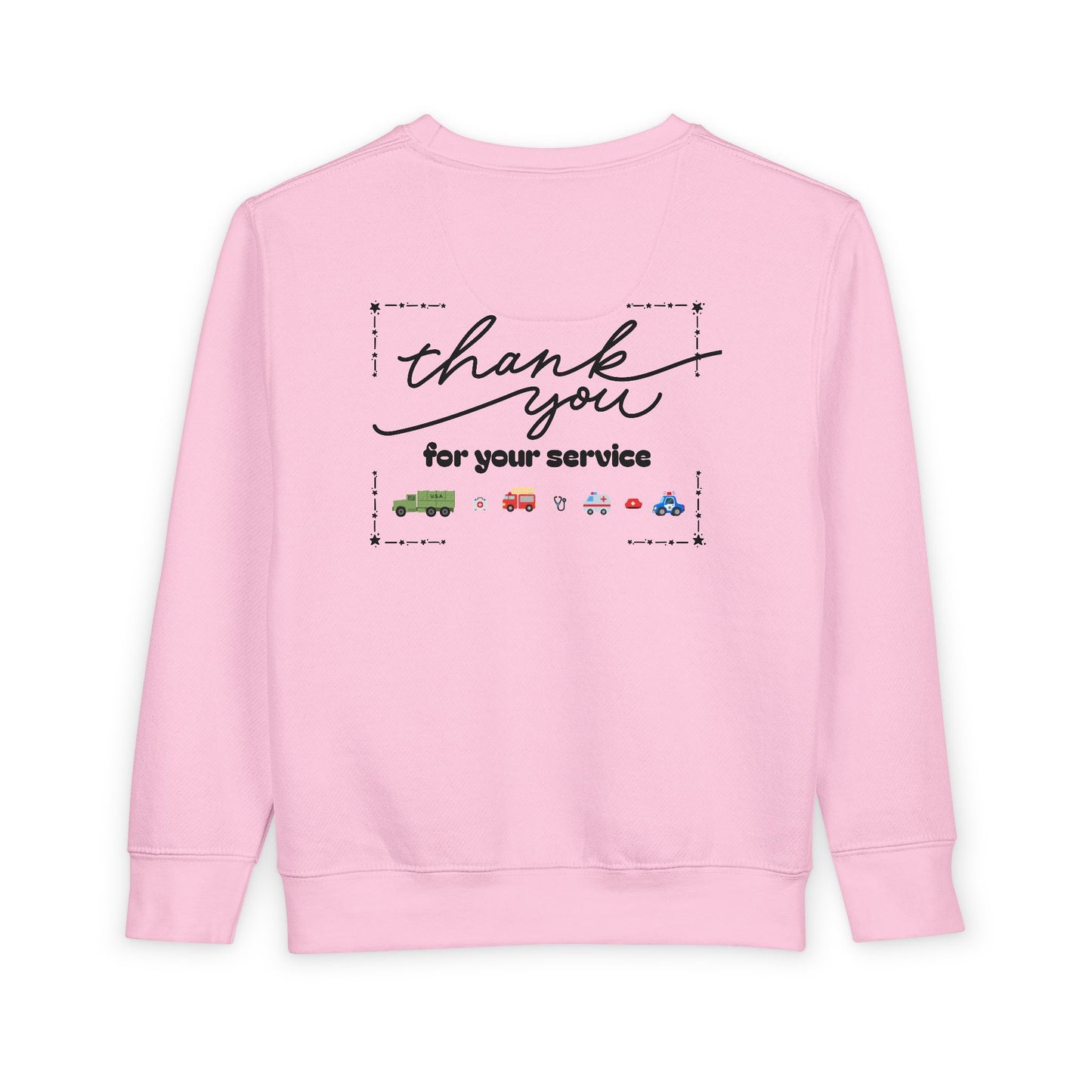 Christian Toddler Sweatshirt • Police Car Kids Pullover (John 15:13)