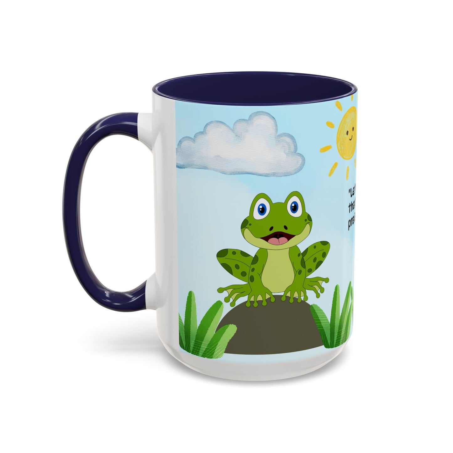 Frog Coffee Mug — Christian Ceramic Mug (Psalm 150:6)