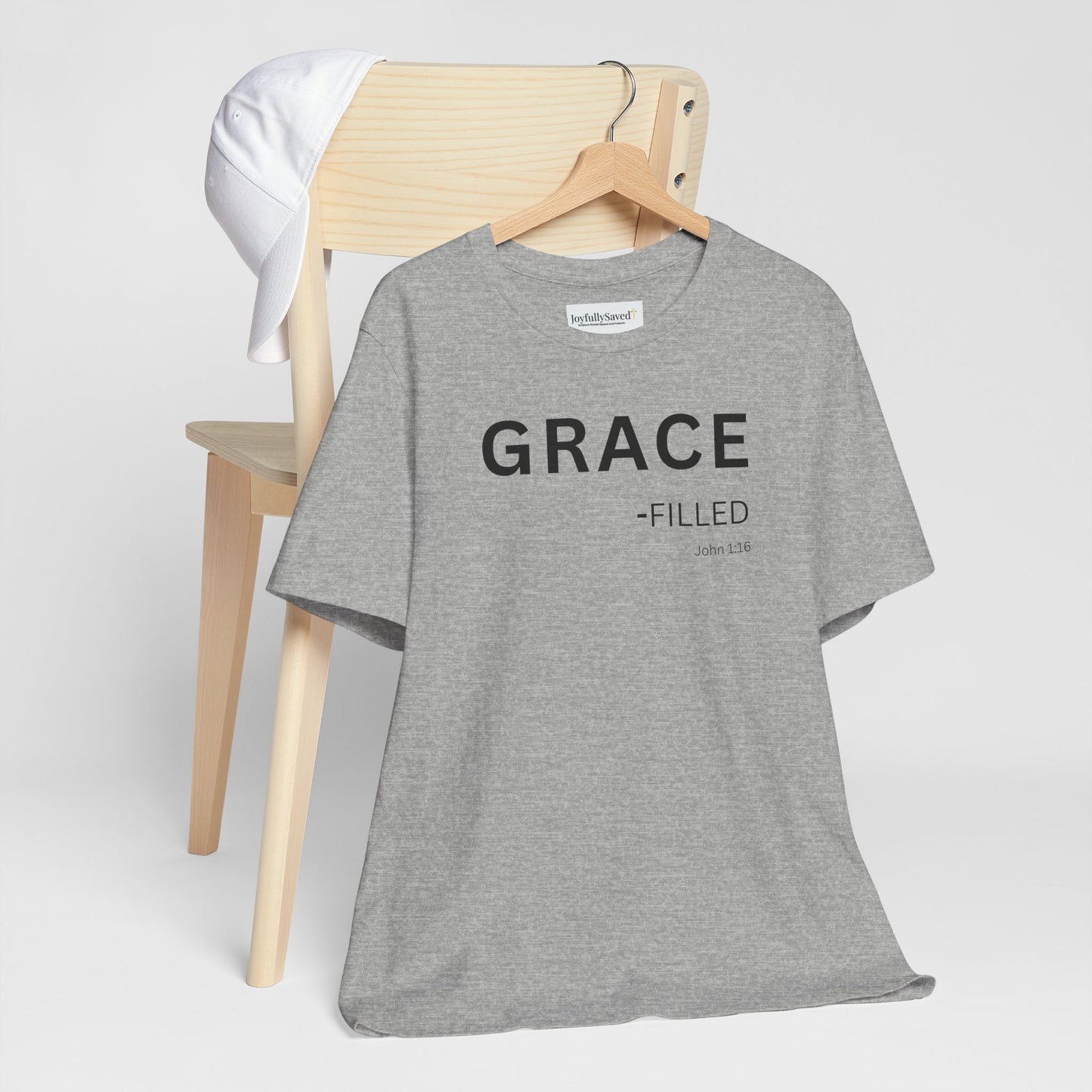 GRACE-filled–(John 1:16) | Christian Statement T-Shirt