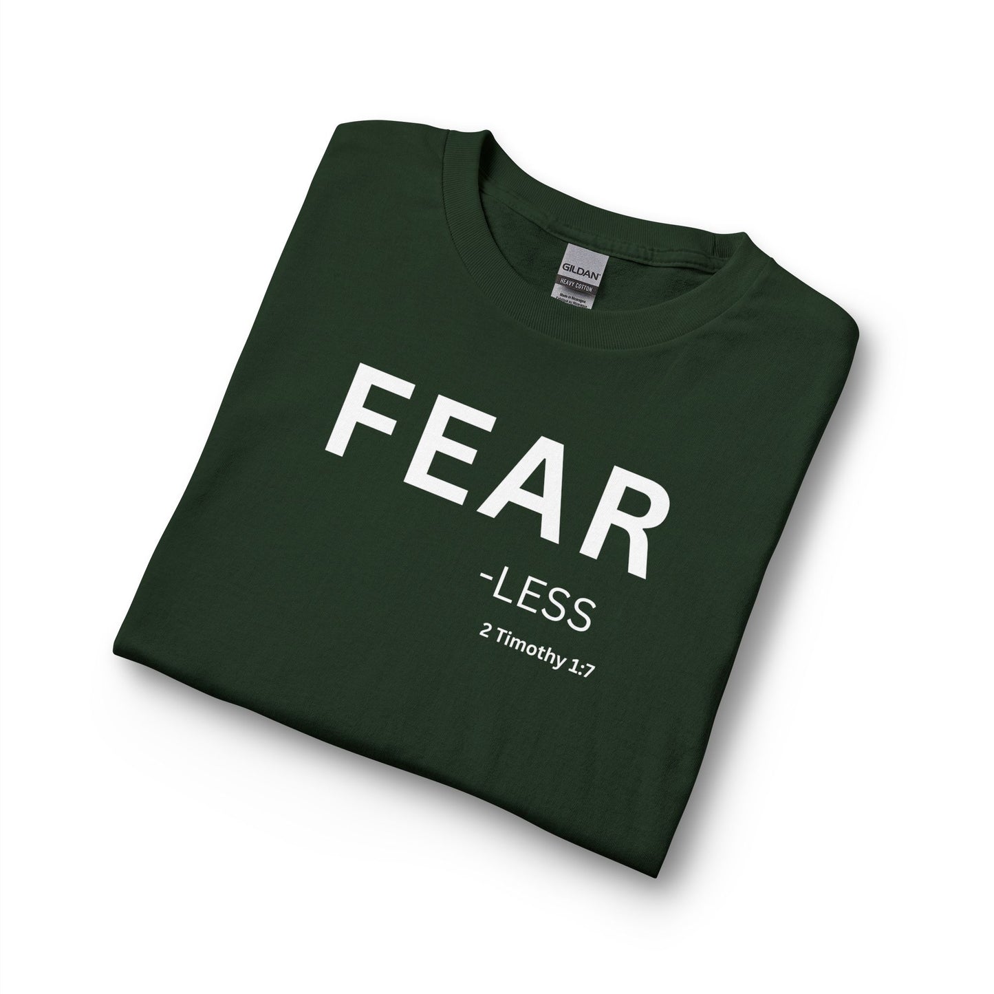 Fear-Less Long Sleeve Tee – Christian Shirt (2 Timothy 1:7)
