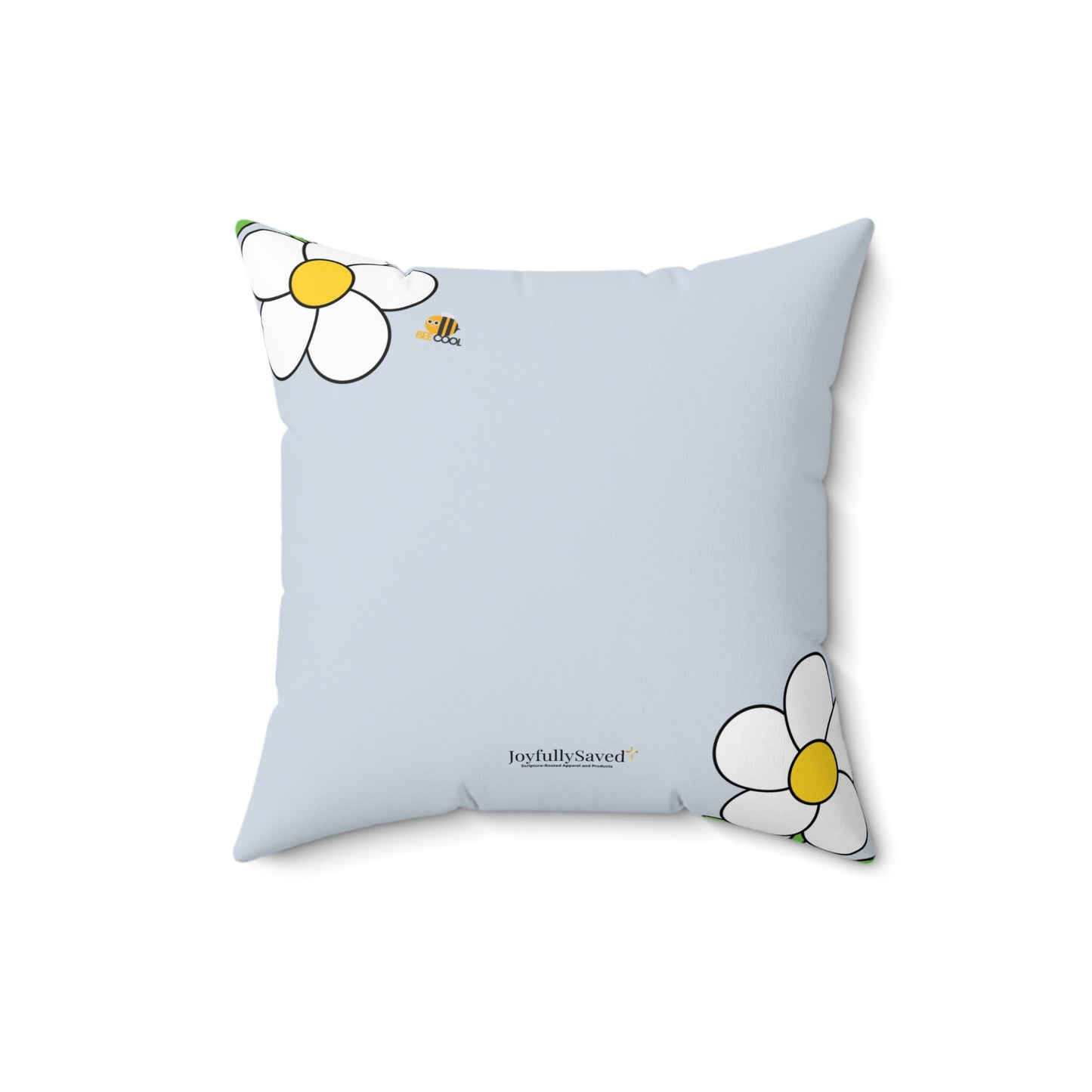 Mom You're a Gift Daisy Pillow, Proverbs 31:28 — Scripture & Bumblebee Accent Cushion, Christian gift