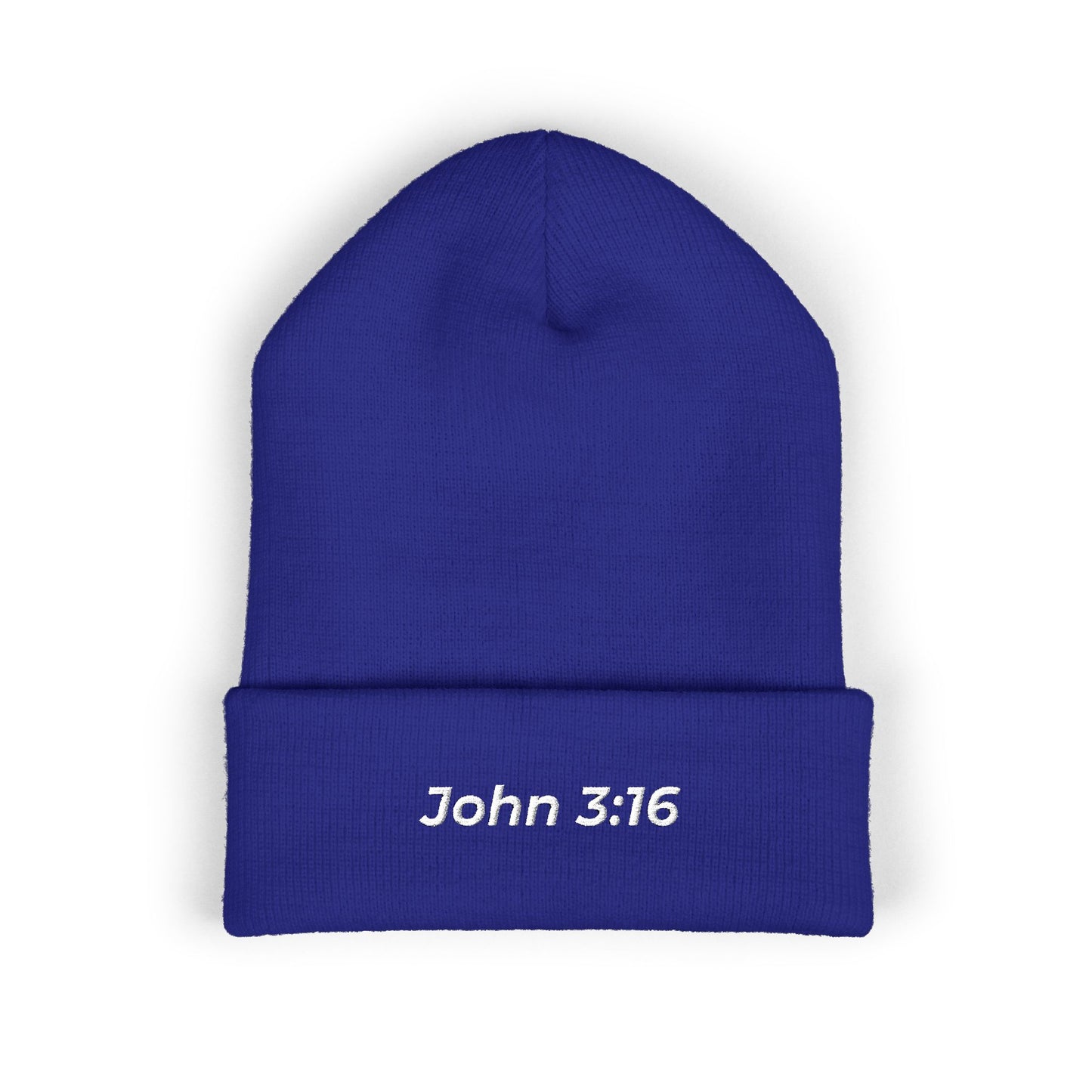 John 3:16 Embroidered Cuffed Beanie