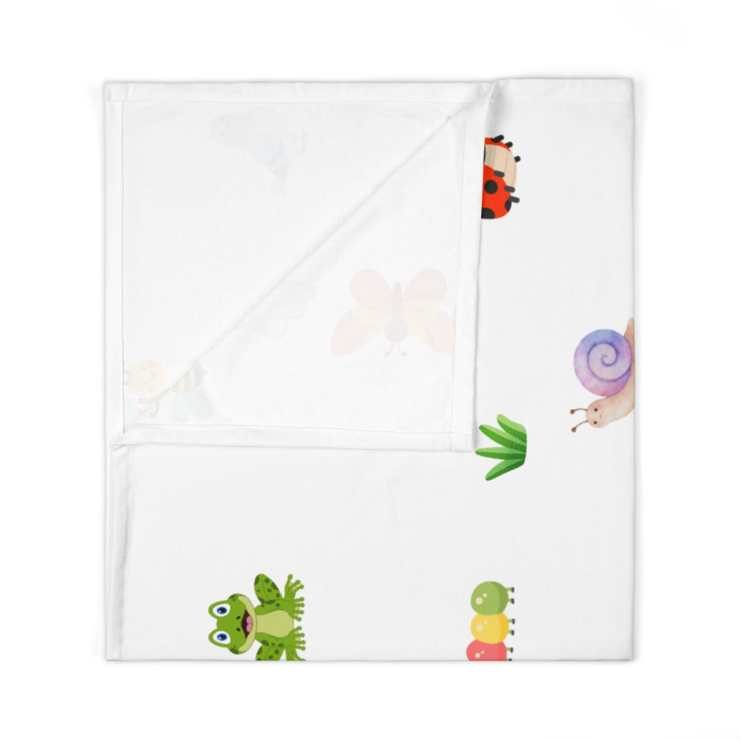 Christian Baby Swaddle Blanket — Bugs & Blessings (Psalm 150:6) Infant Swaddle