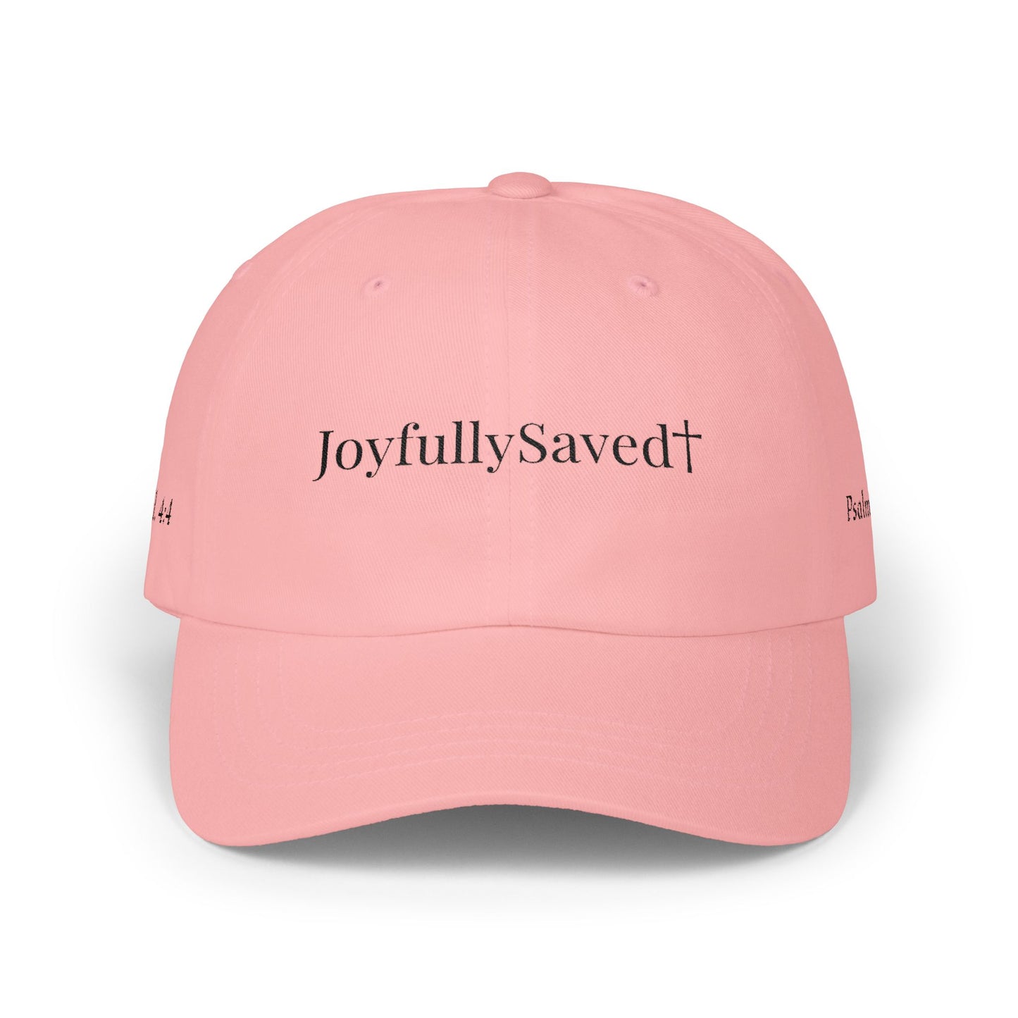 Classic "Dad" Cap, Cross logo with verses — Embroidered Christian Baseball Hat