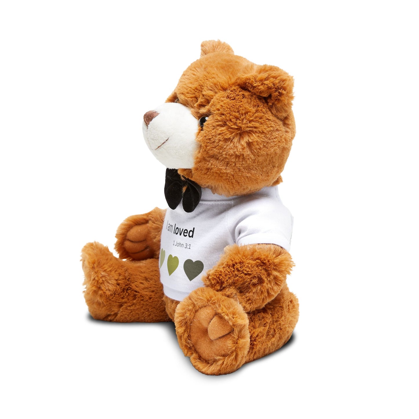 Bowtie Teddy Bear — Plush Bear with Uplifting Christian Message
