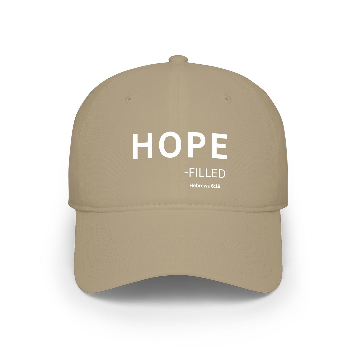 HOPE-filled Baseball Cap — Christian Hat (Hebrews 6:19)