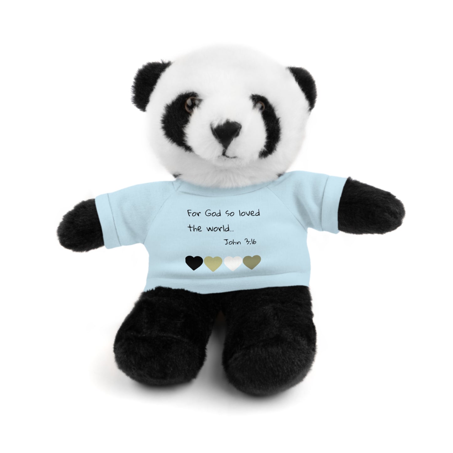 Christan Plush Toy, John 3:16  — Stuffed Animal with 'I Am a Child of God' T‑Shirt