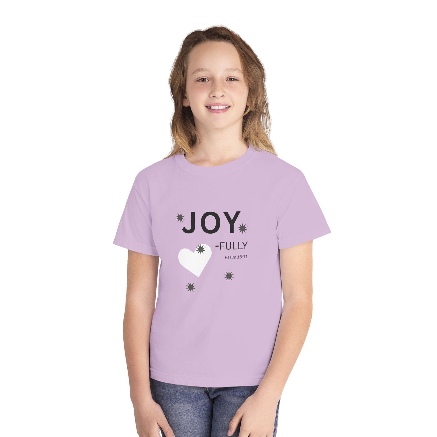 JOY-fully Youth Tee, Psalm 16:11 —  Christian Kids T‑Shirt
