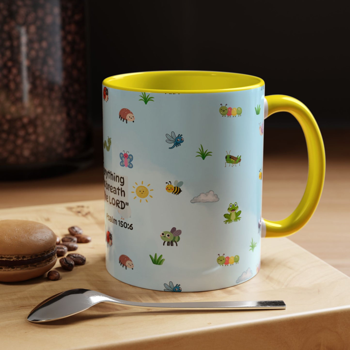 Christian Coffee Mug — Ceramic Accent Mug (Psalm 150:6)