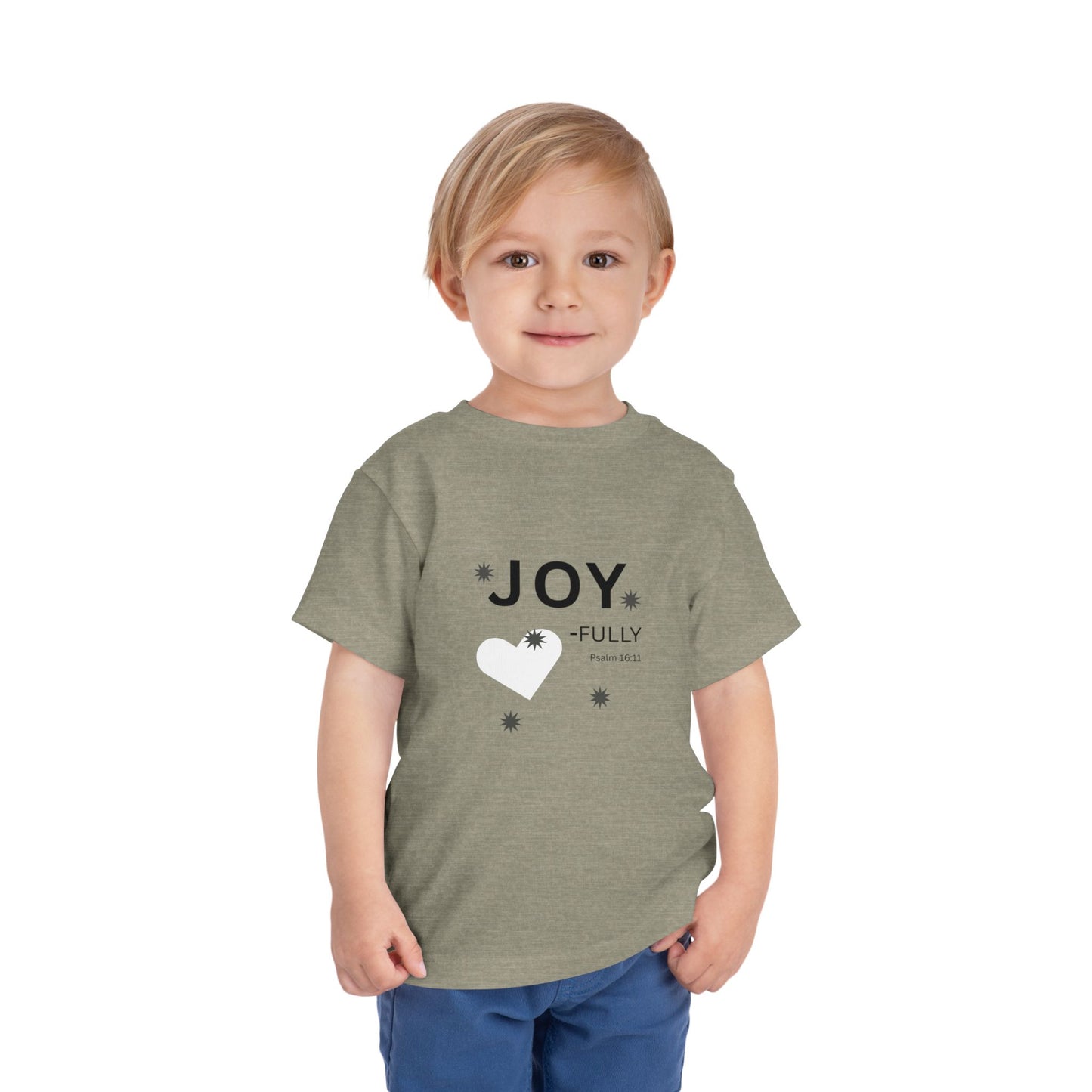 Joy-Fully Toddler Tee,  Psalm 16:11—  Christian Toddler Shirt