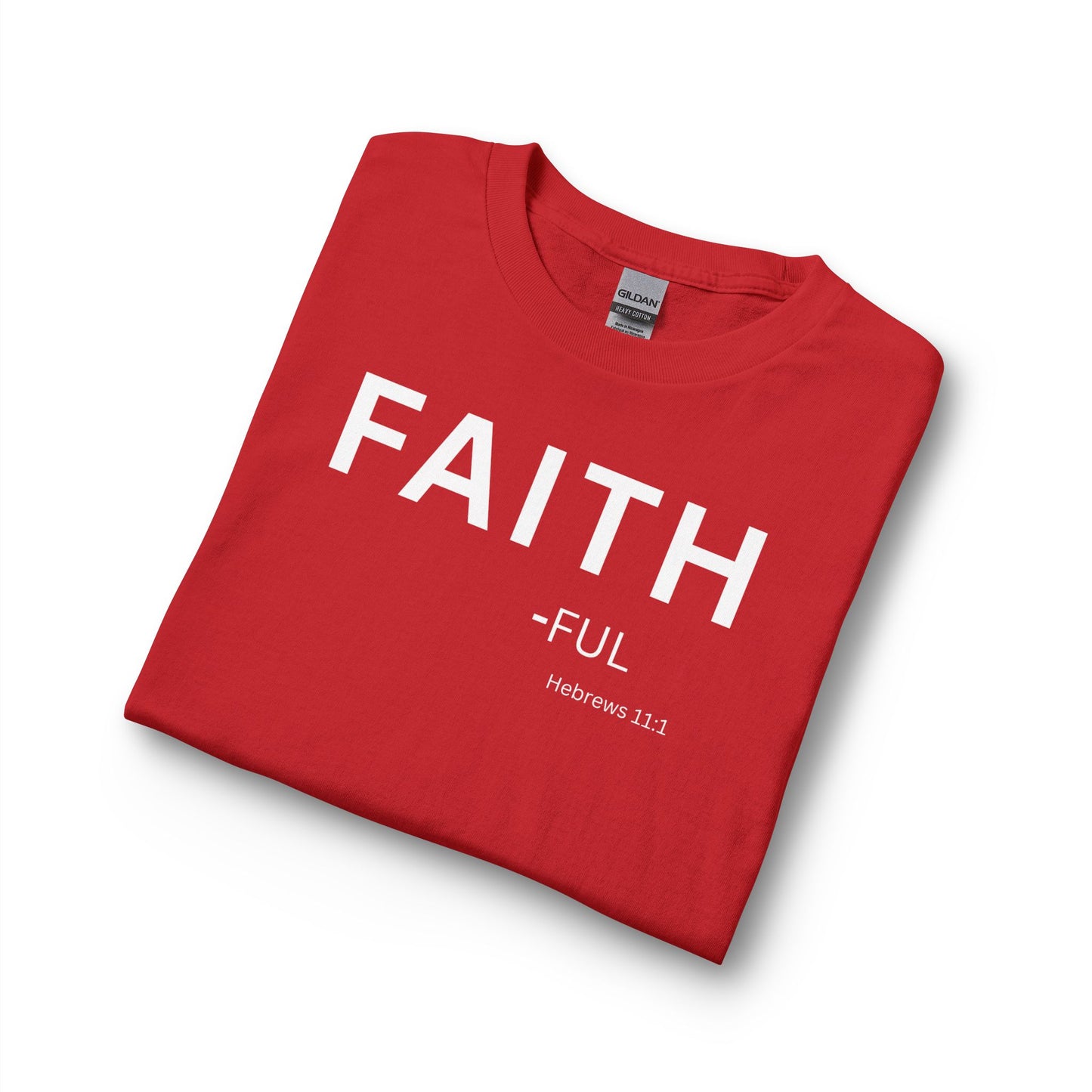 Faith-Ful Long Sleeve Tee – Christian Shirt (Hebrews 11:1)