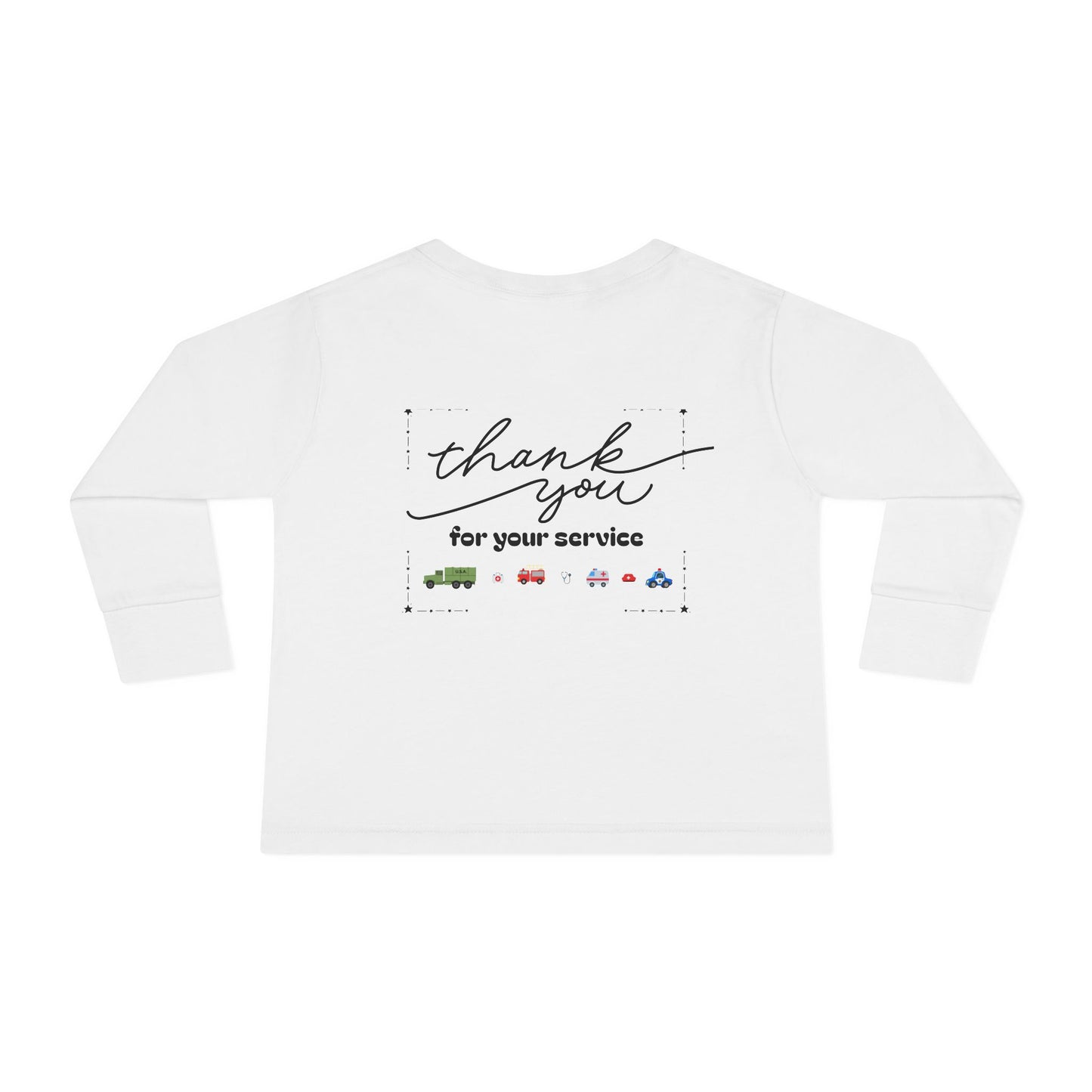 Christian Toddler Long Sleeve Tee — Ambulance Kids Shirt (John 15:13)