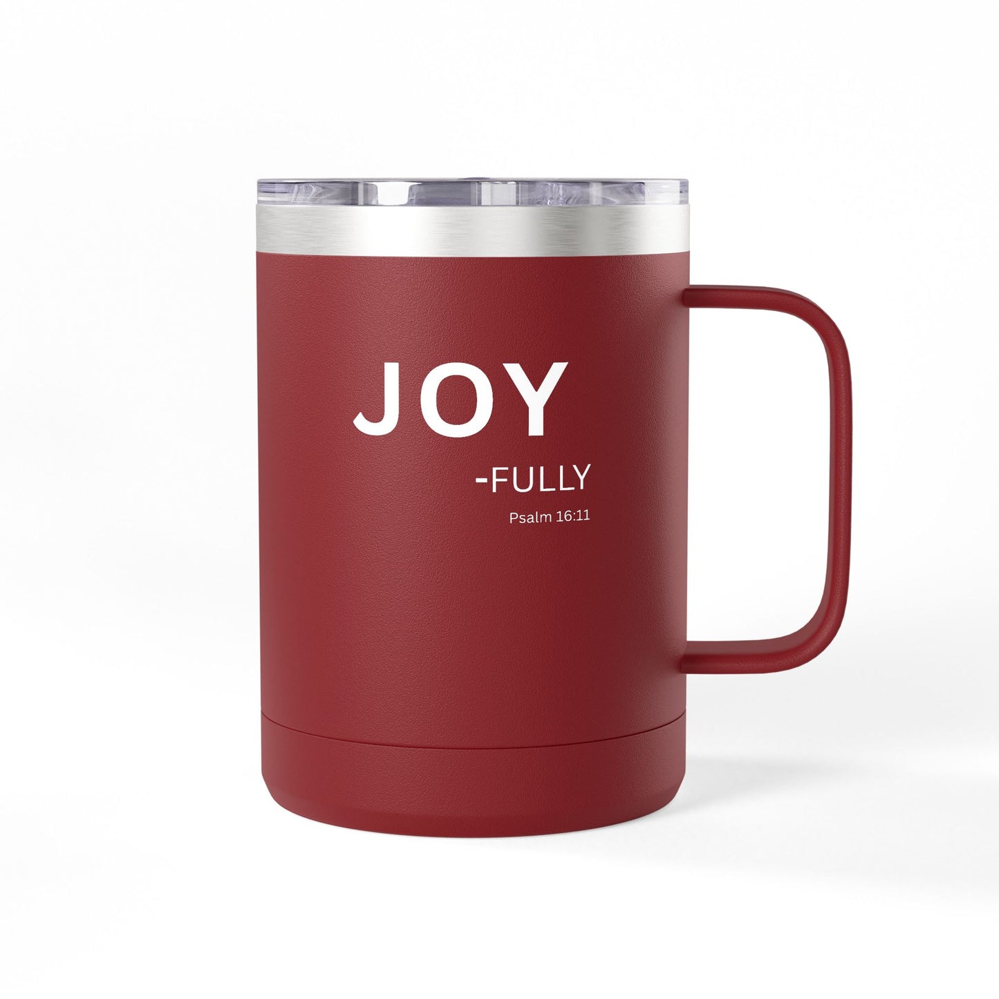 JOY-fully 15oz Coffee Mug Tumbler — Christian Faith Gift, John 1:16