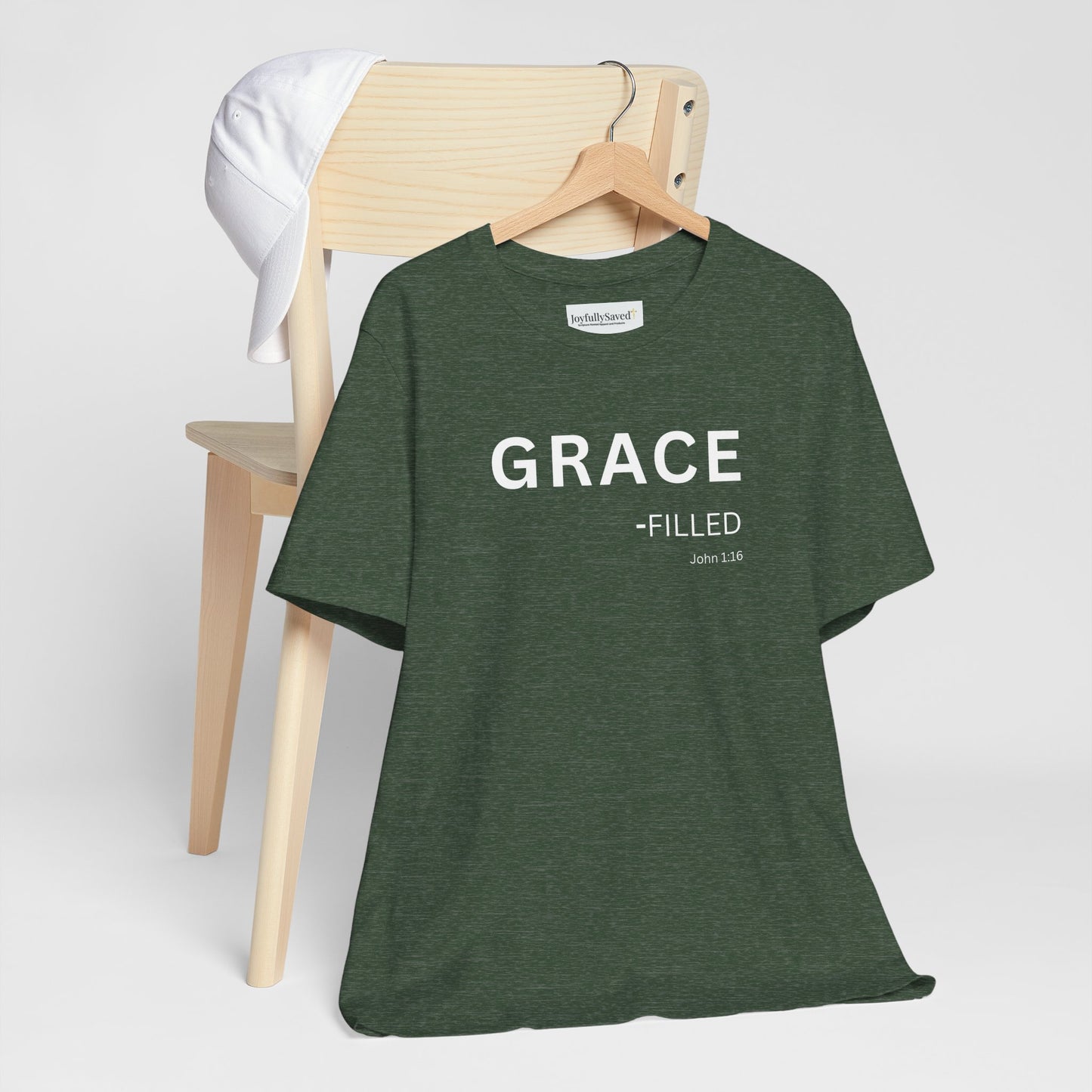GRACE-filled–(John 1:16) | Christian Statement T-Shirt