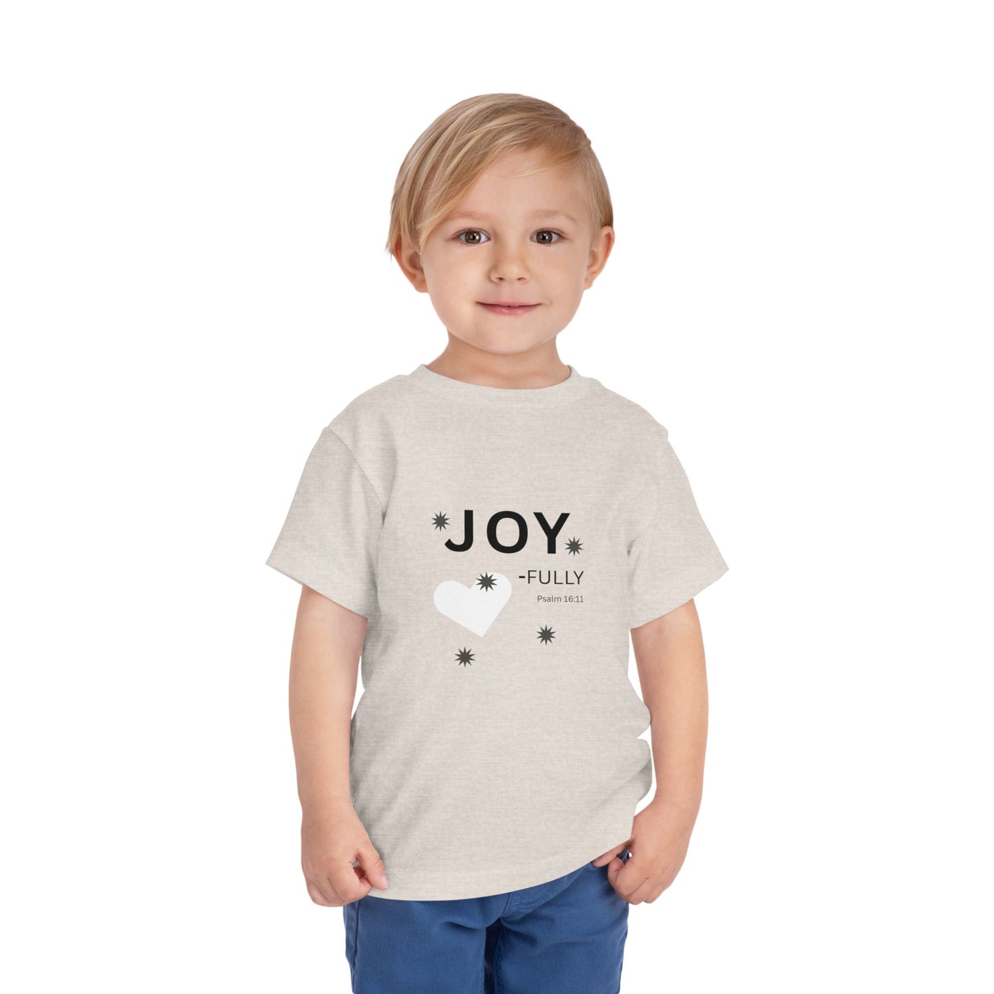 Joy-Fully Toddler Tee,  Psalm 16:11—  Christian Toddler Shirt
