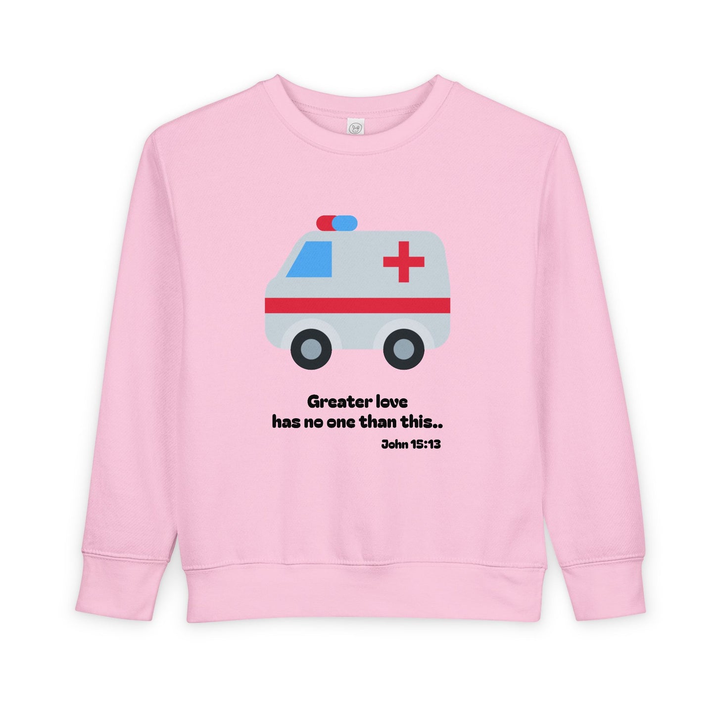 Christian Toddler Sweatshirt • Ambulance Kids Pullover (John 15:13)
