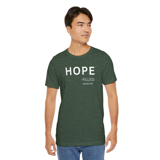 HOPE - filled - (Hebrews 6:19) | Christian Statement T-Shirt