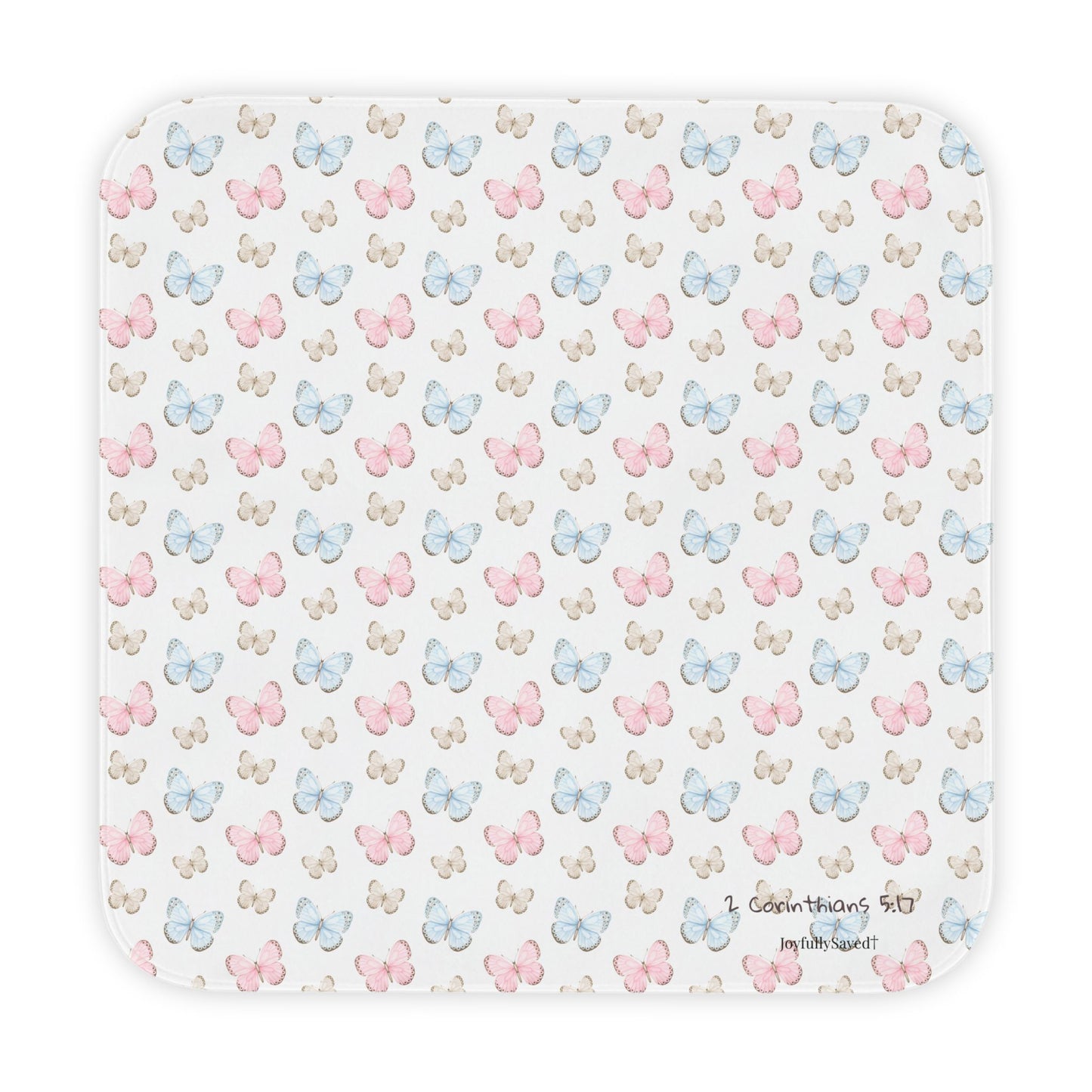 Butterfly Hooded Baby Towel | Christian  (Psalm 150:6)