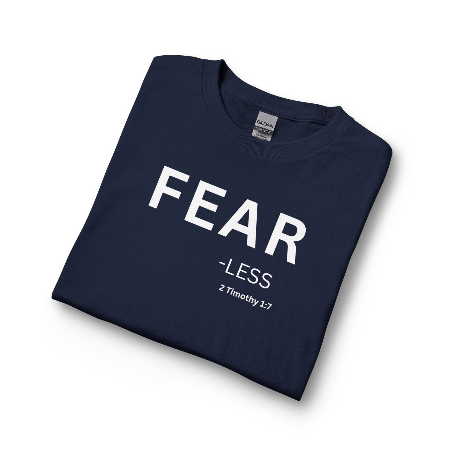 Fear-Less Long Sleeve Tee – Christian Shirt (2 Timothy 1:7)
