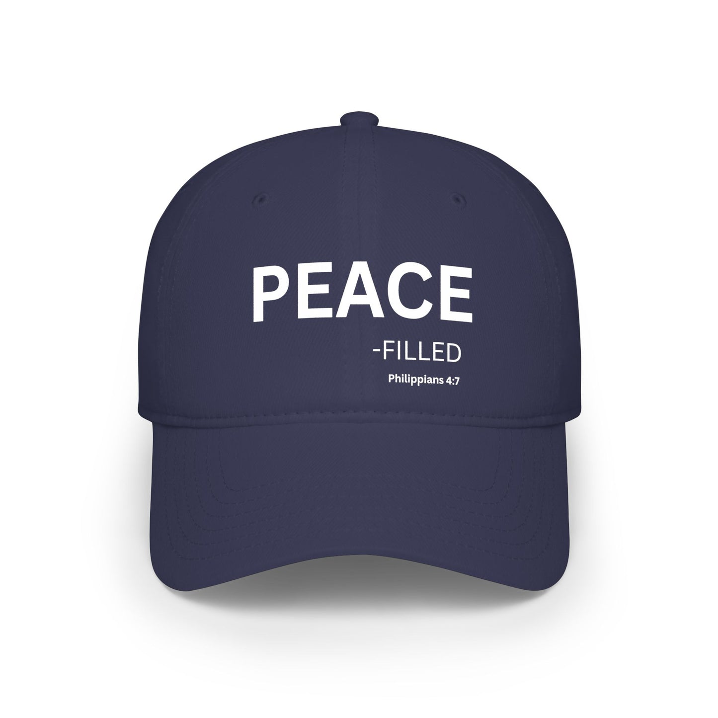 PEACE-filled Baseball Cap — Christian Hat (Philippians 4:7)