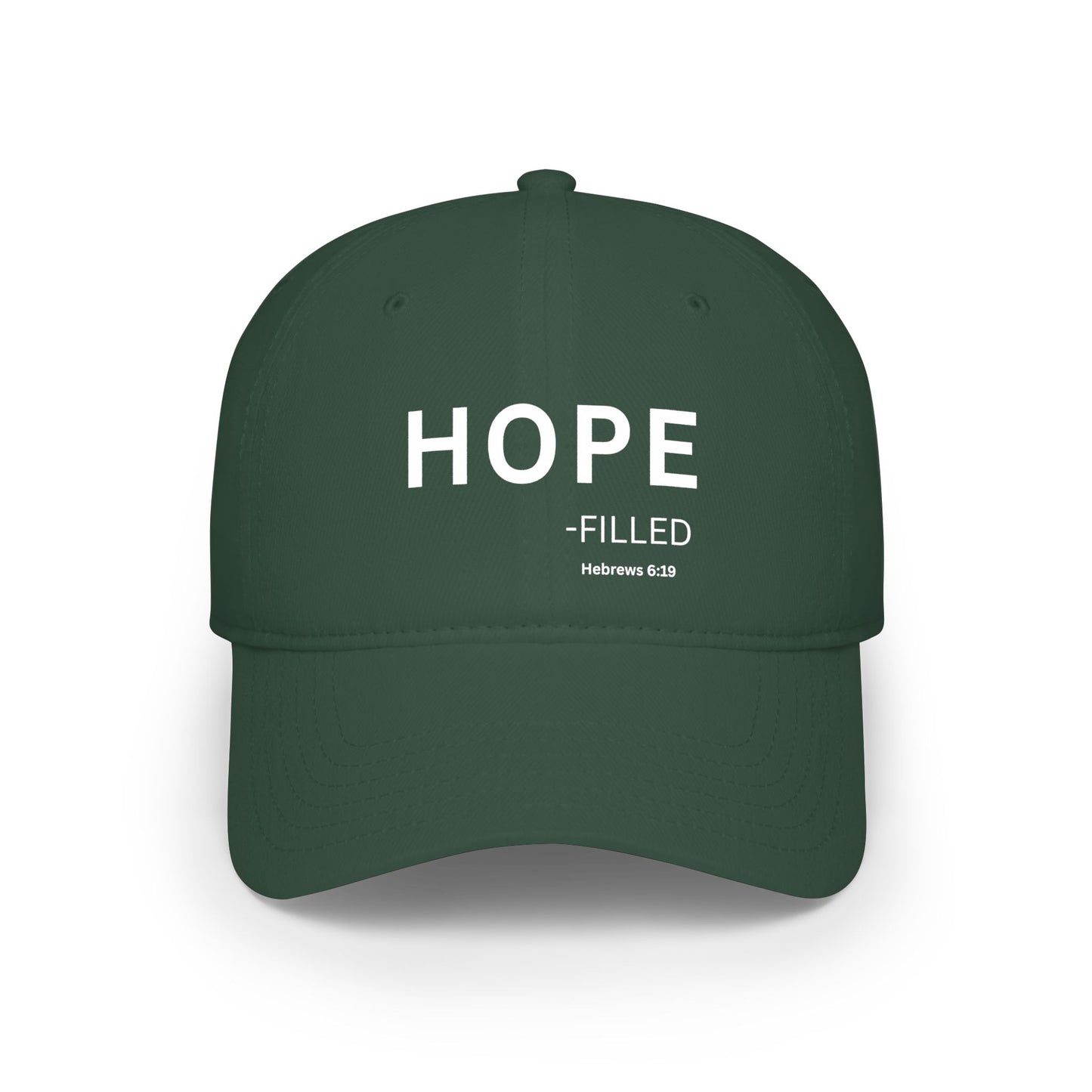 HOPE-filled Baseball Cap — Christian Hat (Hebrews 6:19)